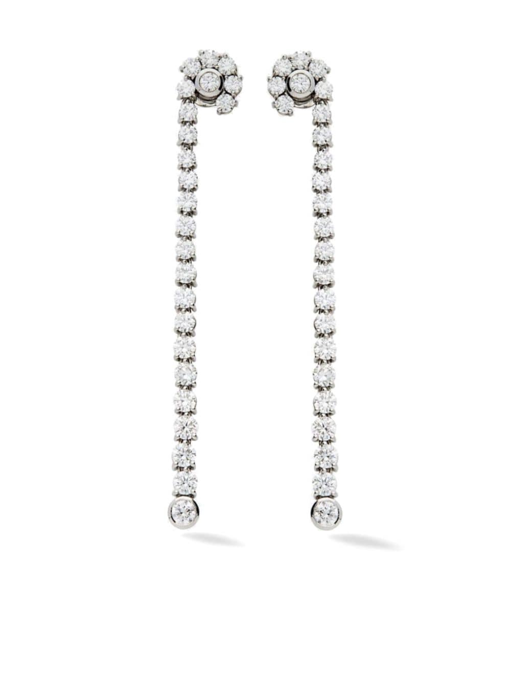Lark & Berry Knot diamond earrings - Silver von Lark & Berry