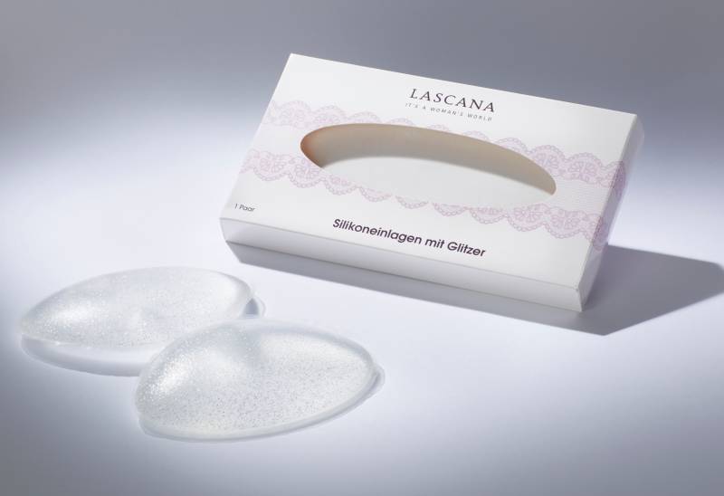 LASCANA BH-Einlagen, transparent mit leichtem Glitter von Lascana