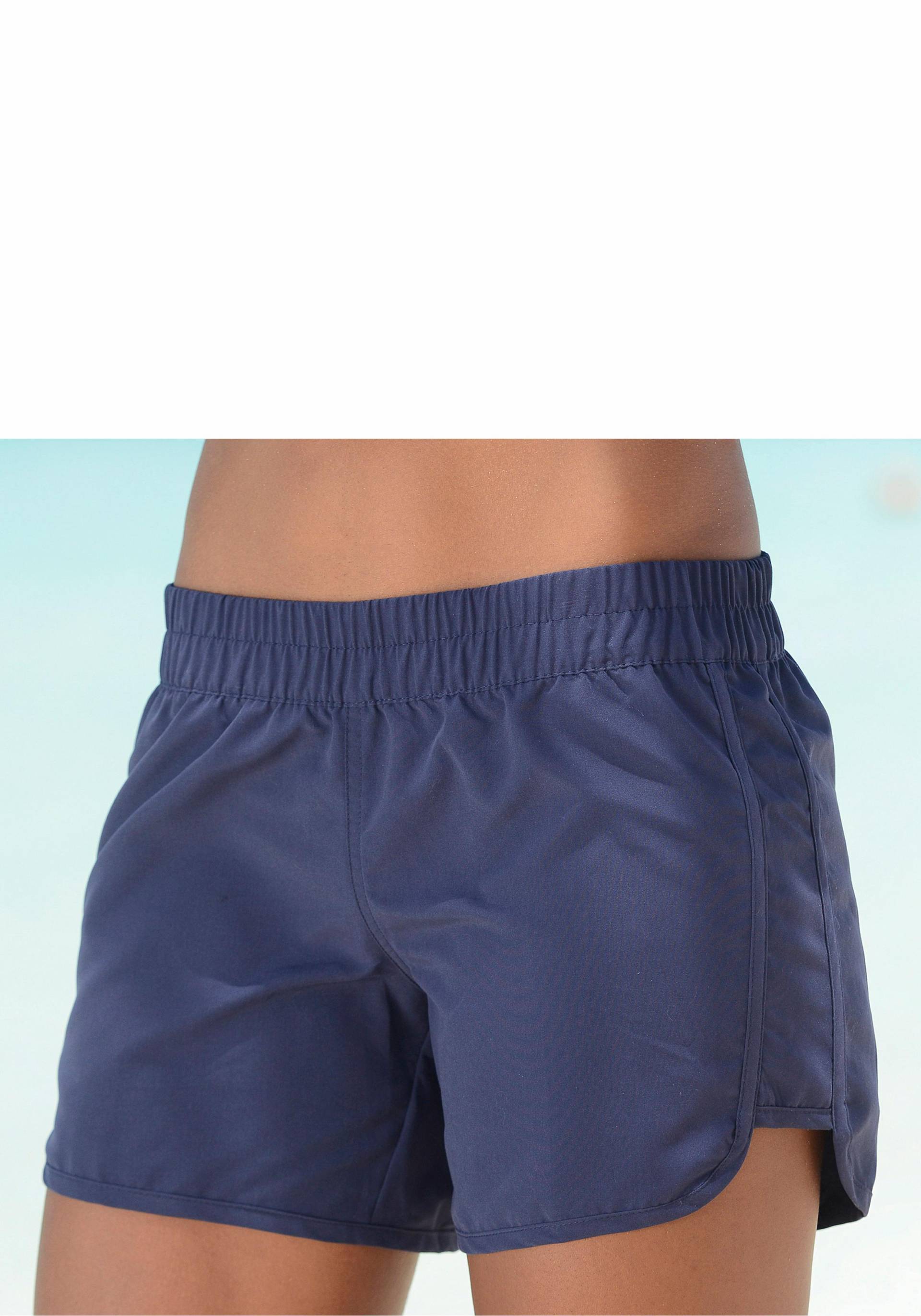 LASCANA Badeshorts, elastisches Bündchen, mit Gesässtasche, softe Microfaser-Qualität von Lascana