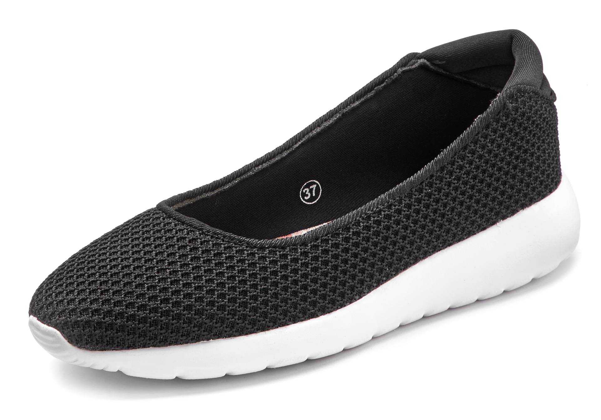 LASCANA Ballerina, Freizeitschuh, Slipper, Halbschuh, Sneaker Slip-In, leichte Mesh-Optik LASCANA Ballerina, Freizeitschuh, Slipper, Halbschuh, Sneaker Slip-In, leichte Mesh-Optik von Lascana