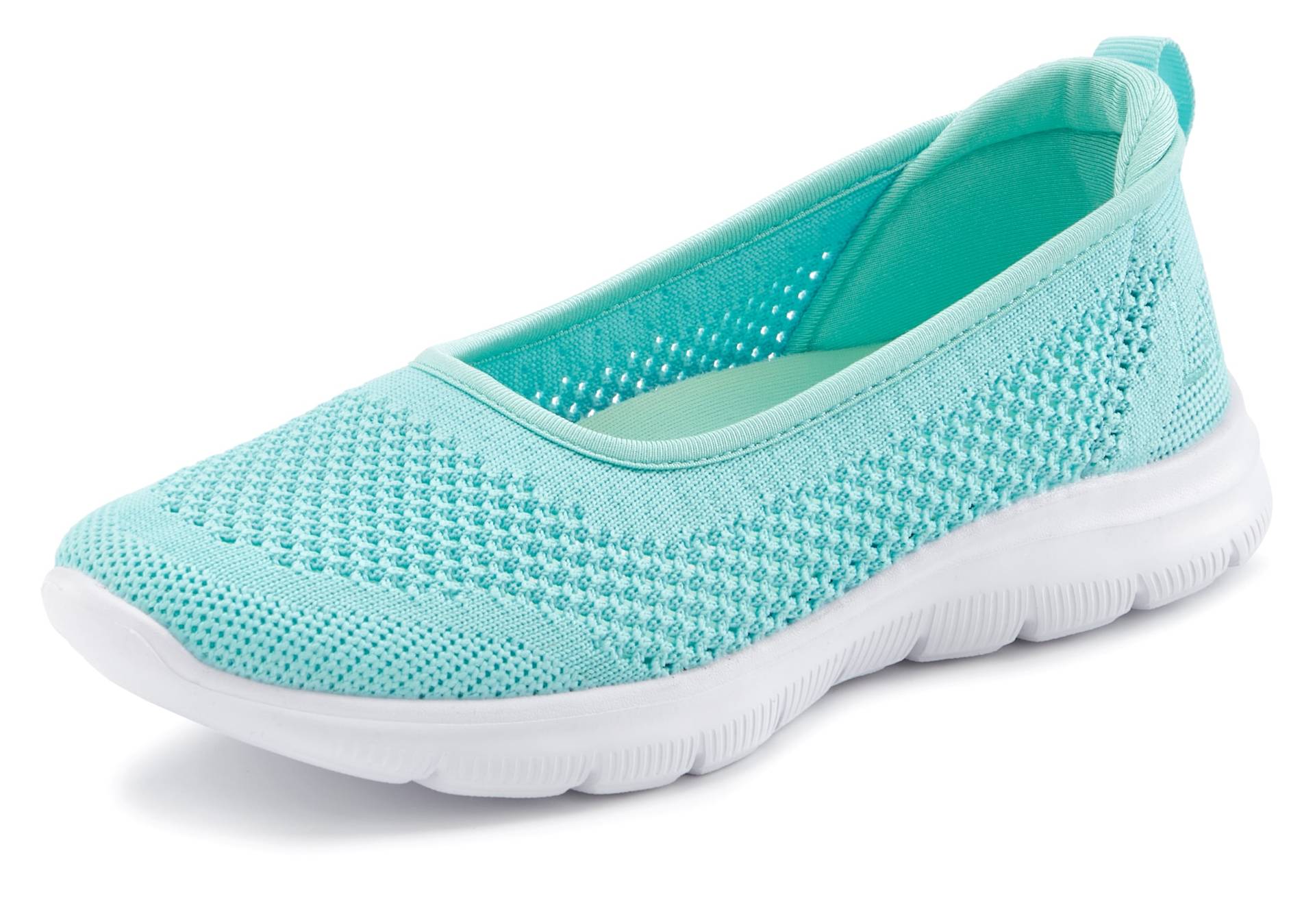 LASCANA Sneaker Ballerinas »ultraleichter Slipper,«, Freizeitschuh aus Mesh, weicher Innensohle VEGAN von Lascana