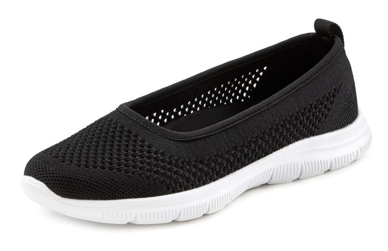 LASCANA Sneaker Ballerinas, ultraleichter Slipper, Slip-On-Sneaker, Freizeitschuh VEGAN von Lascana