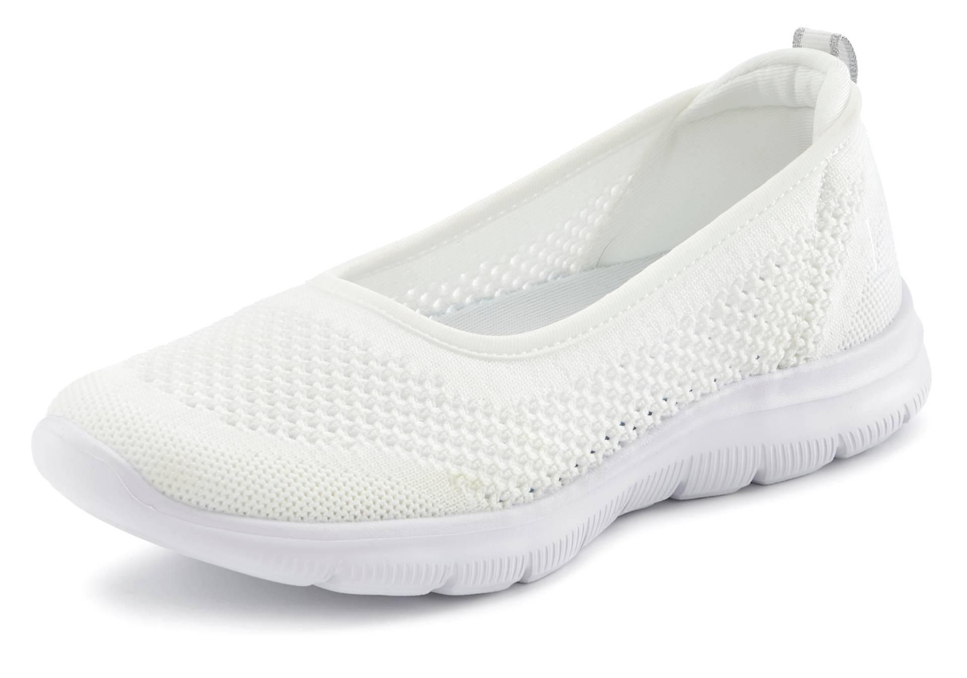 LASCANA Sneaker Ballerinas »ultraleichter Slipper,«, Freizeitschuh aus Mesh, weicher Innensohle VEGAN von Lascana