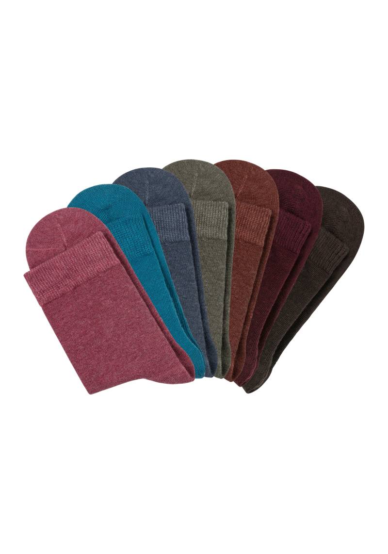LASCANA Basicsocken, (Packung, 7 Paar), in bunten Melange-Farben von Lascana