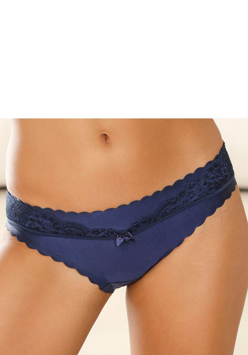 LASCANA Bikinislip, mit extra flachen Kanten und feiner Spitze von Lascana