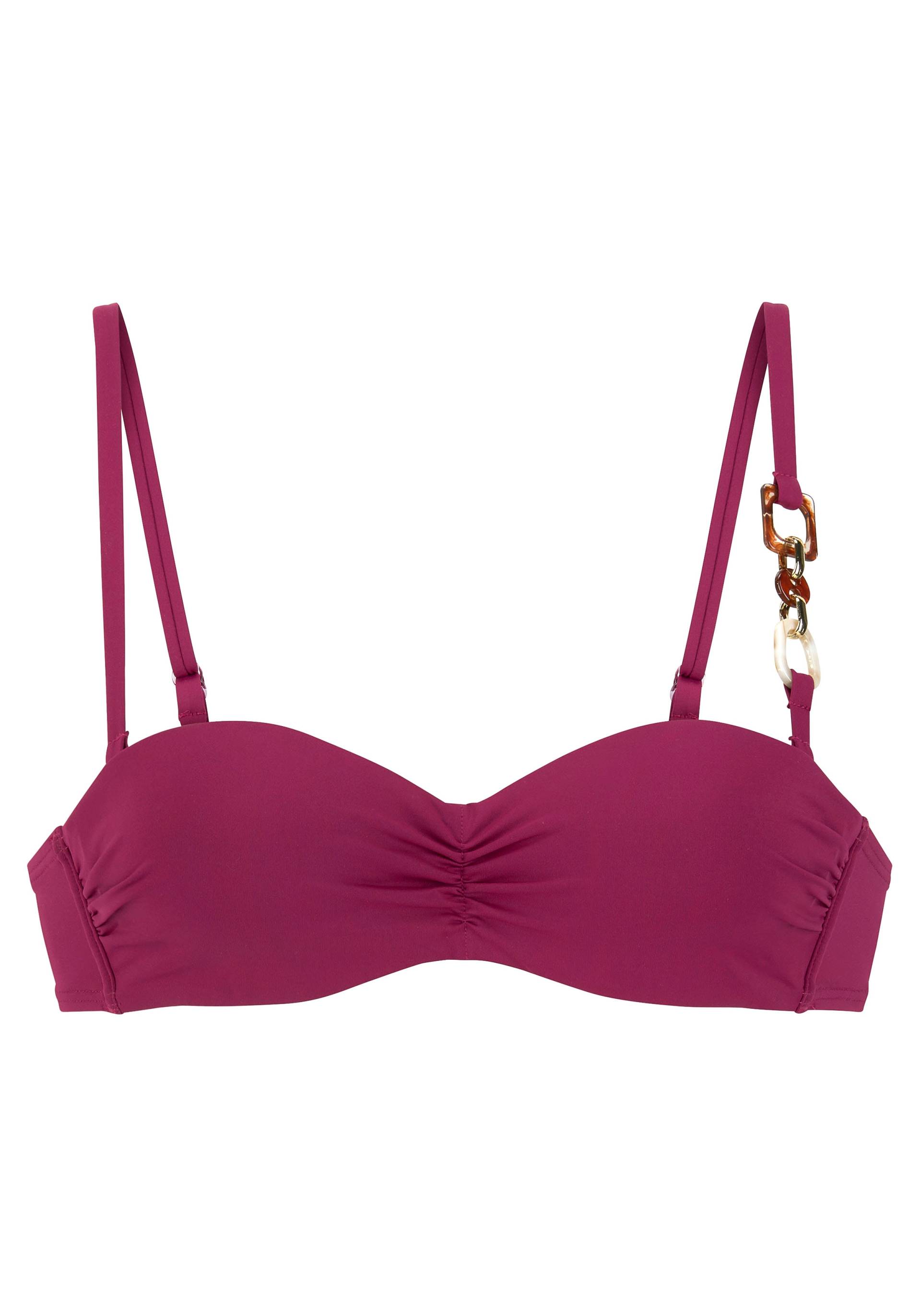 LASCANA Bügel-Bandeau-Bikini-Top »Yves«, mit edlen Zieraccessoires LASCANA Bügel-Bandeau-Bikini-Top »Yves«, mit edlen Zieraccessoires von Lascana