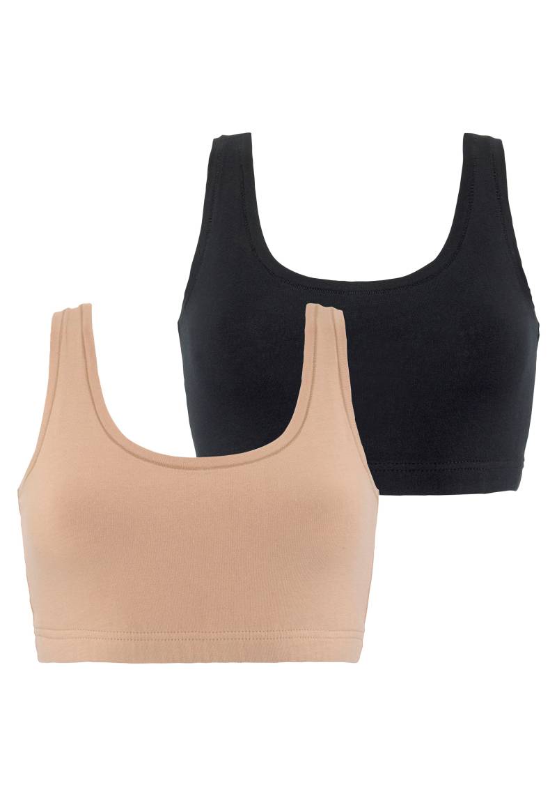 LASCANA Bustier, "Perfect Basics" aus elastischer Baumwolle von Lascana