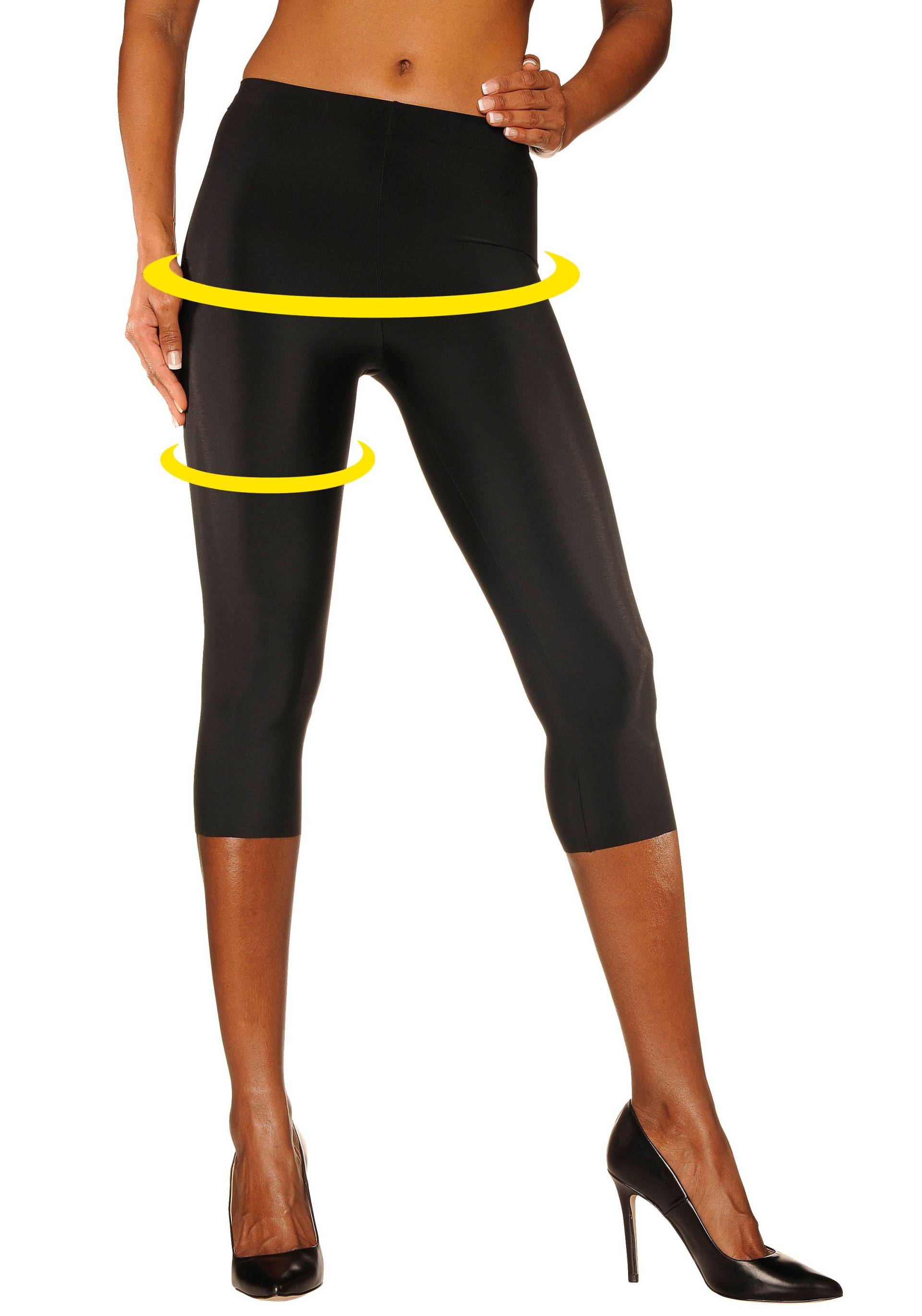 LASCANA Caprileggings, aus leicht glänzender Qualität, Loungewear LASCANA Caprileggings, aus leicht glänzender Qualität, Loungewear von Lascana