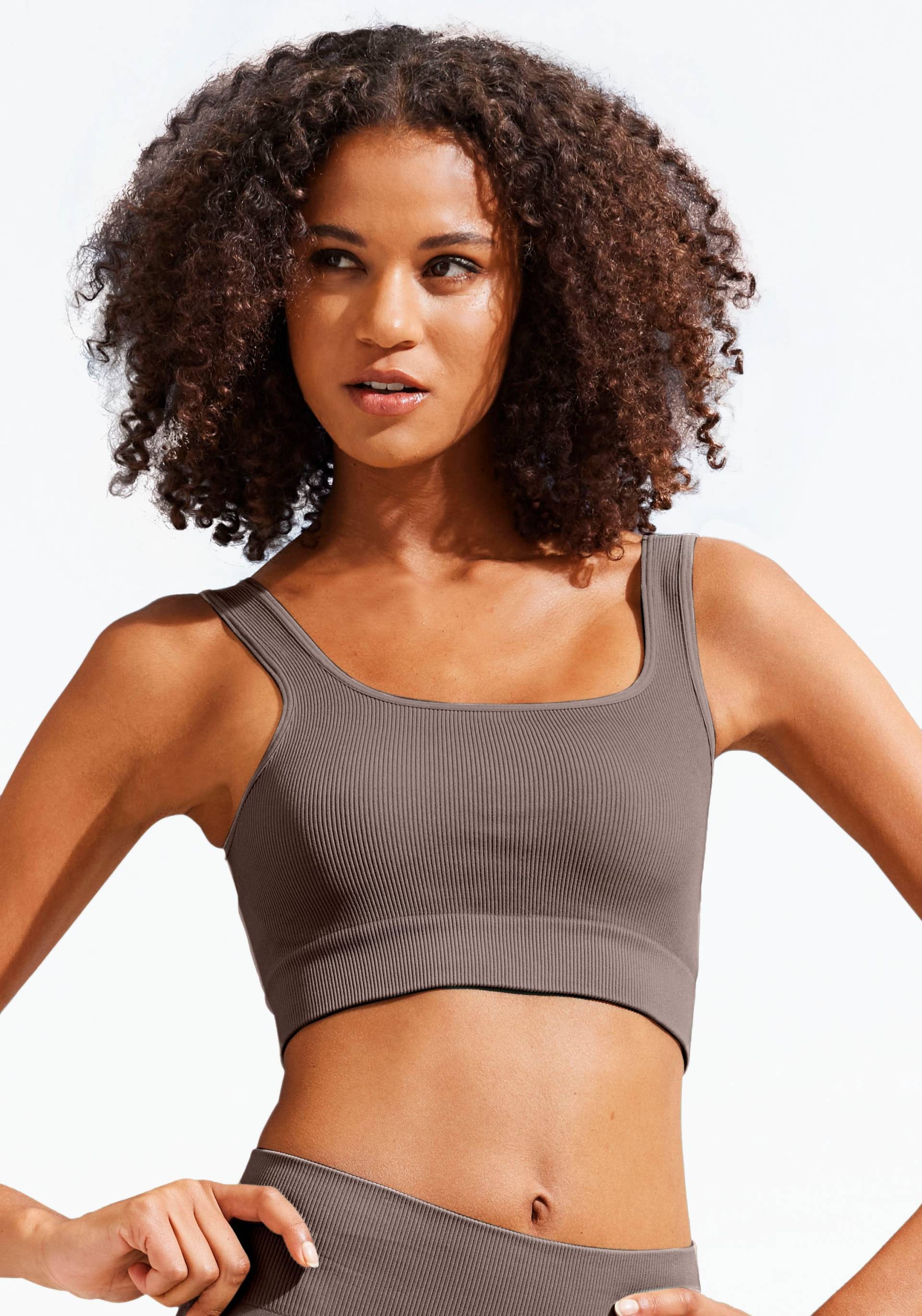 LASCANA Crop-Top »- Seamless Top«, mit Rippstruktur von Lascana