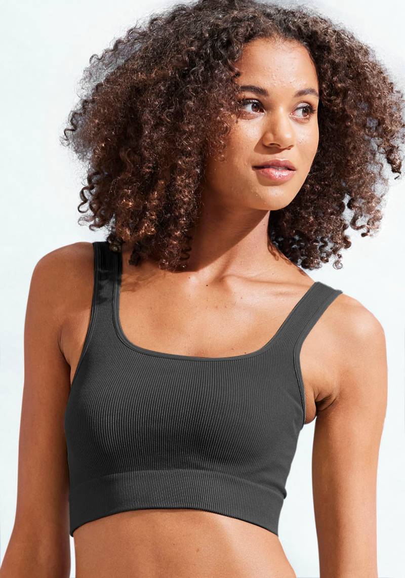 LASCANA Crop-Top »- Seamless Top«, mit Rippstruktur von Lascana