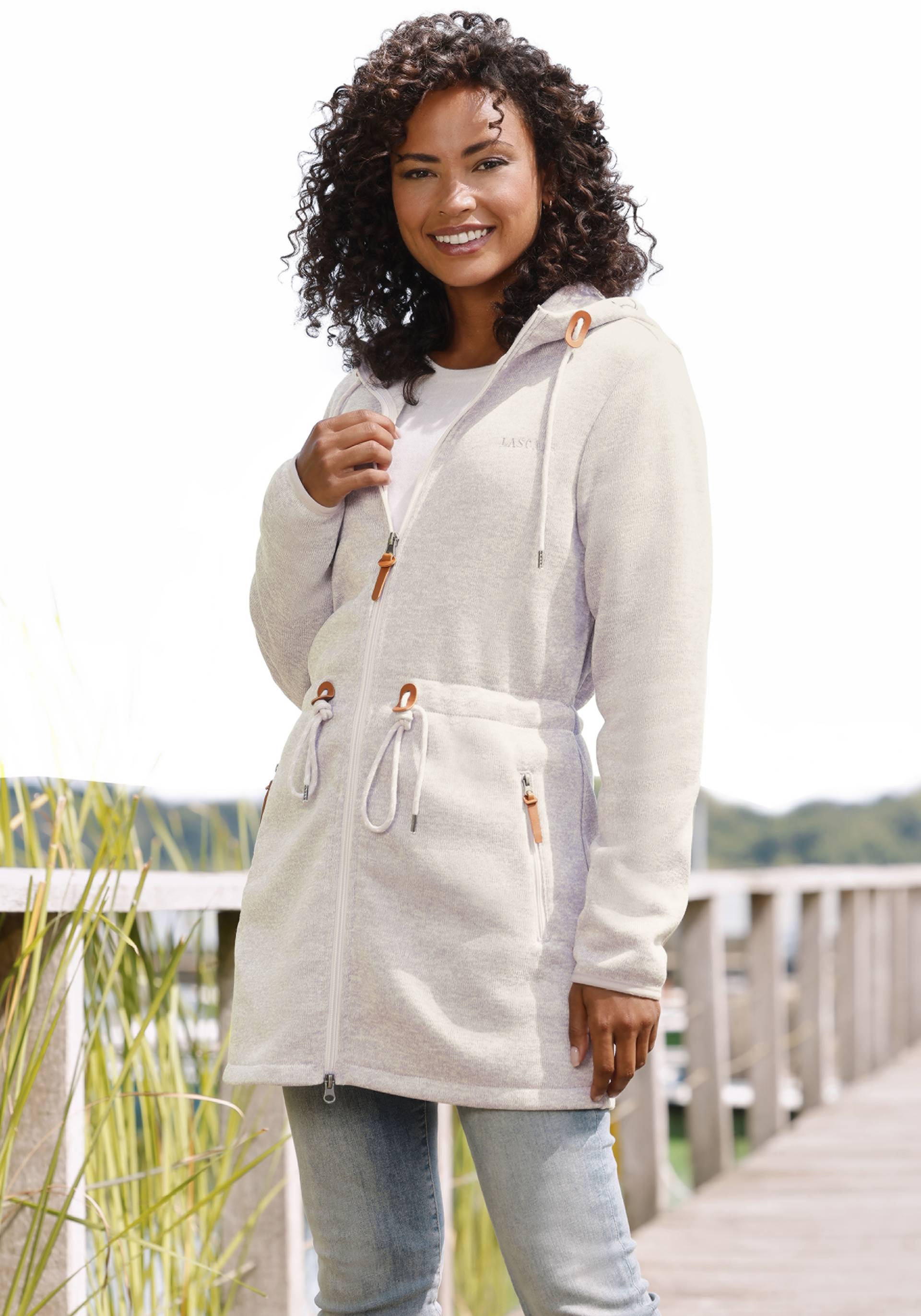 LASCANA Fleecejacke, mit Kapuze, mit Kapuze LASCANA Fleecejacke, mit Kapuze, mit Kapuze von Lascana