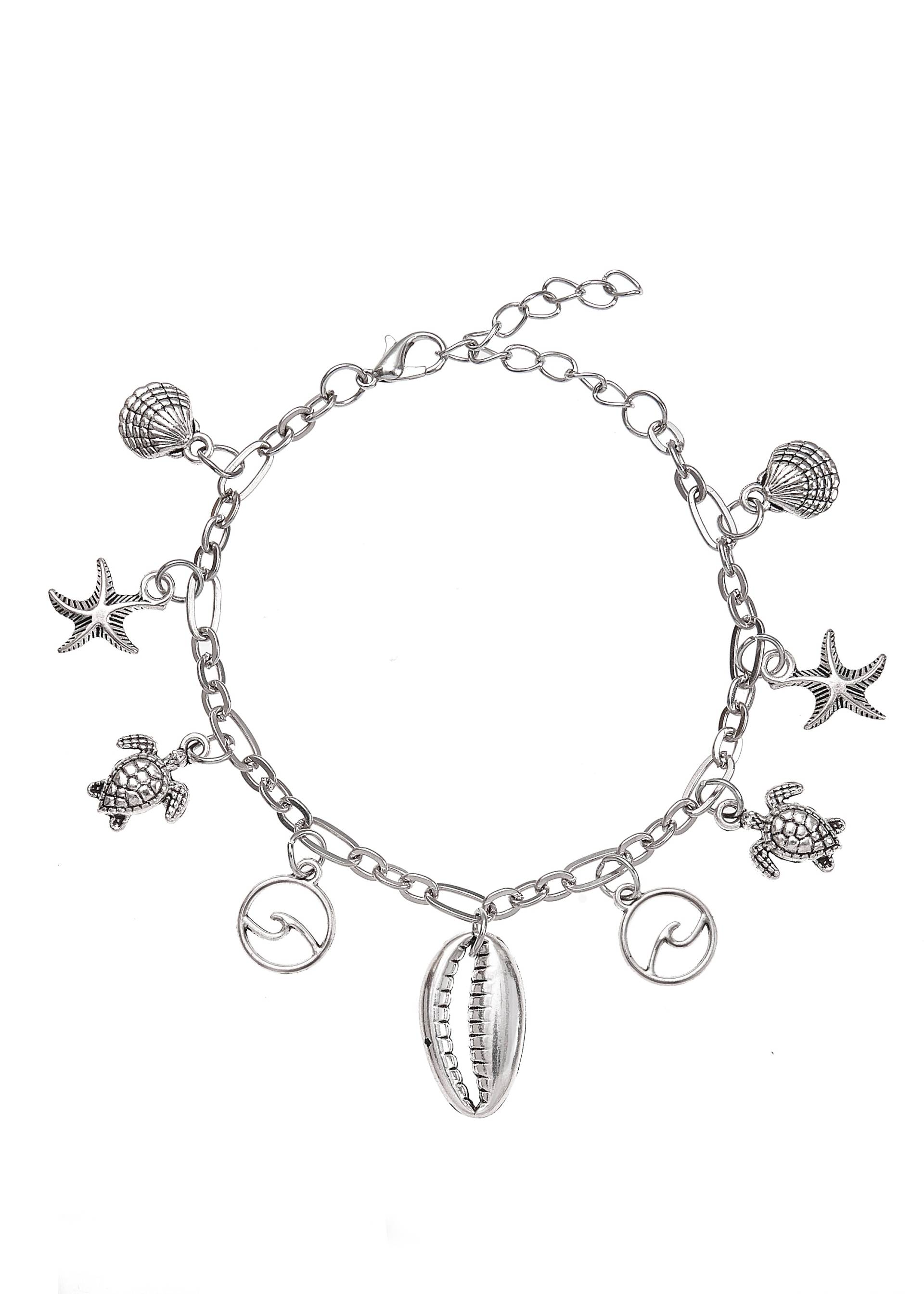 LASCANA Fusskette mit Anhänger, Seestern,Muschel,Schildkröte,Fussketten Set,Fusskettchen mit Anhänger LASCANA Fusskette mit Anhänger, Seestern,Muschel,Schildkröte,Fussketten Set,Fusskettchen mit Anhänger von Lascana