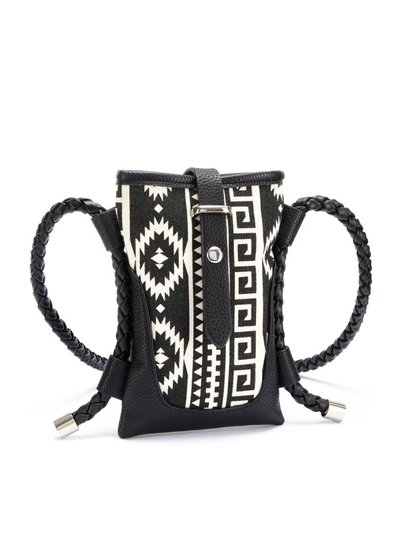 LASCANA Umhängetasche, im Ethno Look, Handytasche, Minibag, Crossbody VEGAN von Lascana