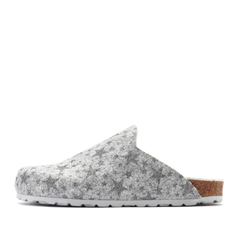 Vivance Pantolette »Hausschuh, Clog, Pantoffel,«, aus Filz mit wärmenden Korkfussbett & Sternenprint Vivance Pantolette »Hausschuh, Clog, Pantoffel,«, aus Filz mit wärmenden Korkfussbett & Sternenprint von Vivance