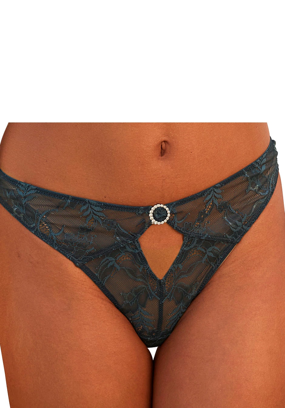 LASCANA High-Waist-String, aus dezent transparenter Spitze von Lascana