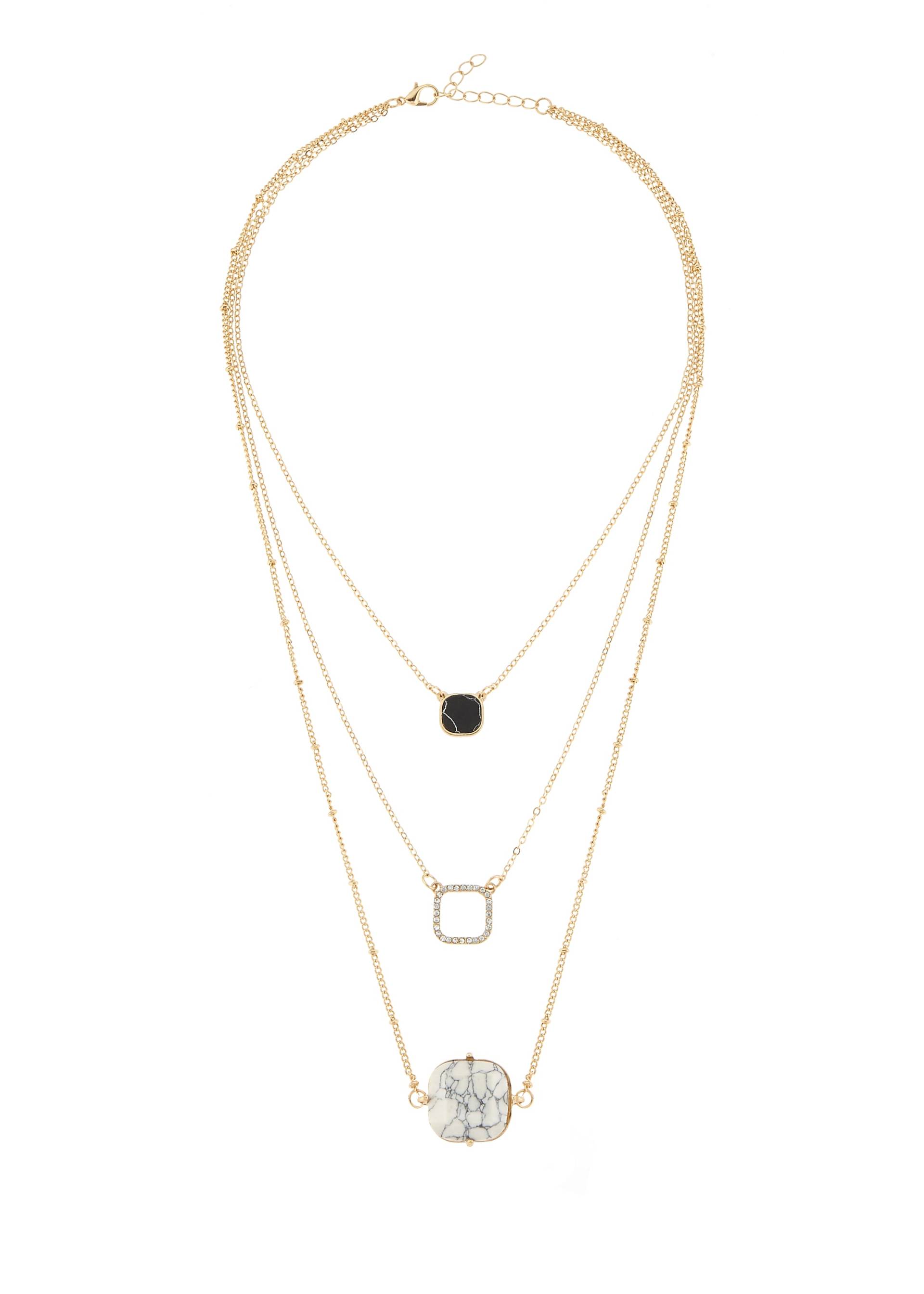 LASCANA Kette mit Anhänger, mehrreihige Halskette, Kettenset, Halsschmuck LASCANA Kette mit Anhänger, mehrreihige Halskette, Kettenset, Halsschmuck von Lascana