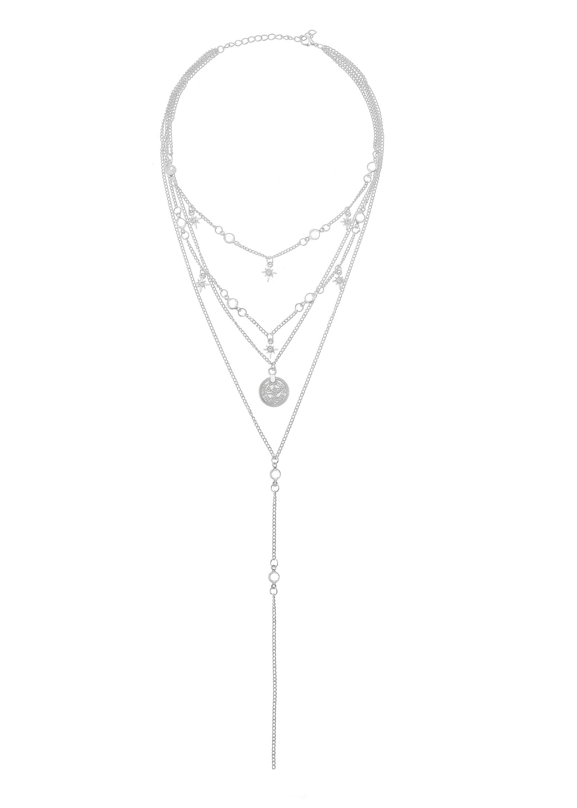 LASCANA Kette mit Anhänger, mehrreihiges Kettenset, Halskette, Halsschmuck, lange Kette LASCANA Kette mit Anhänger, mehrreihiges Kettenset, Halskette, Halsschmuck, lange Kette von Lascana