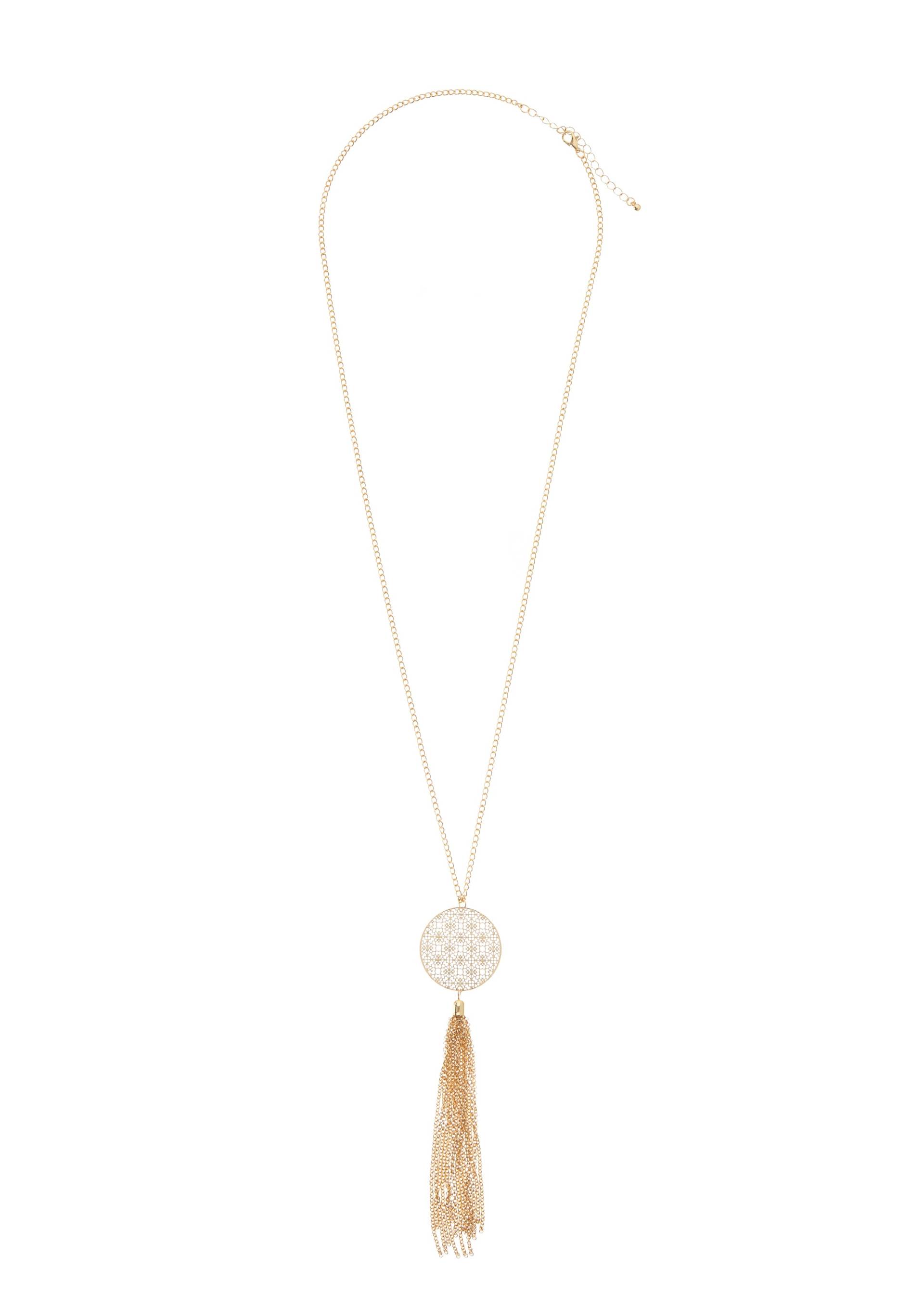 LASCANA Lange Kette »Halskette mit Traumfänger Anhänger«, mit Ornament und Tassel, Kette mit Anhänger, Halsschmuck LASCANA Lange Kette »Halskette mit Traumfänger Anhänger«, mit Ornament und Tassel, Kette mit Anhänger, Halsschmuck von Lascana
