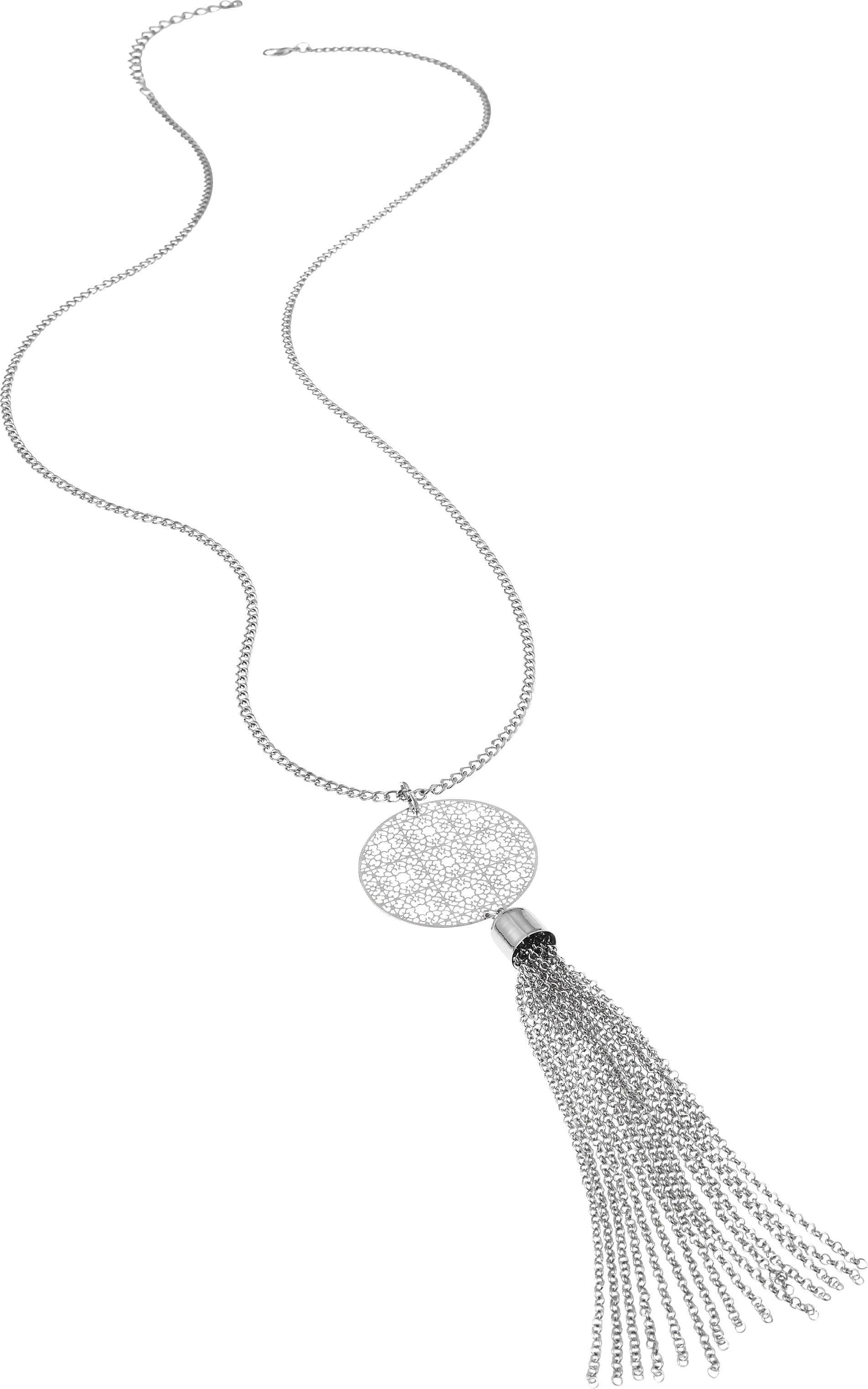 LASCANA Lange Kette »Halskette mit Traumfänger Anhänger«, mit Ornament und Tassel, Kette mit Anhänger, Halsschmuck von Lascana