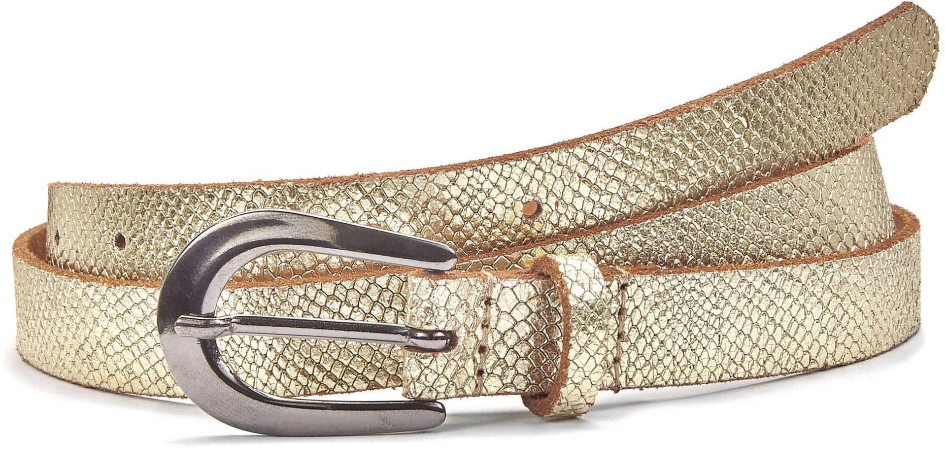 LASCANA Hüftgürtel »Ledergürtel«, schmaler Gürtel in Metallic-Snake-Optik, für Hosen, Jeans & Kleider LASCANA Hüftgürtel »Ledergürtel«, schmaler Gürtel in Metallic-Snake-Optik, für Hosen, Jeans & Kleider von Lascana