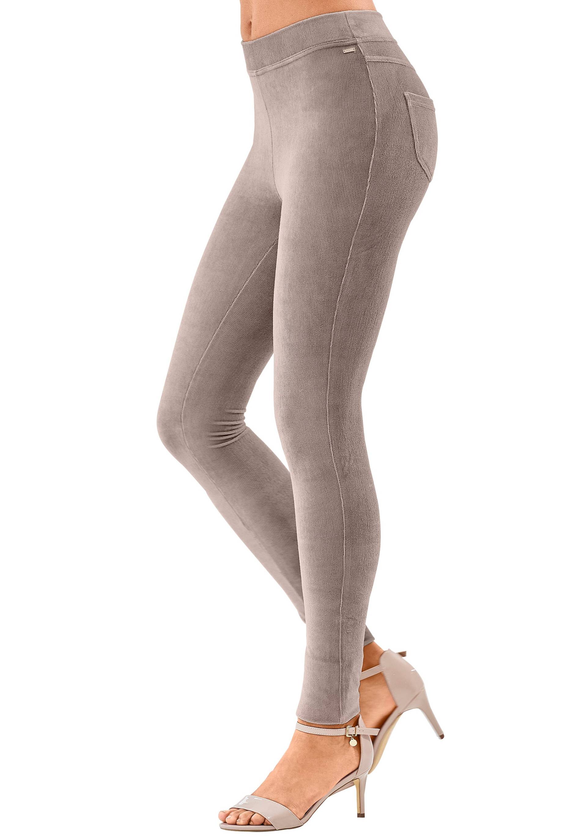 LASCANA Leggings, aus weichem Material in Cord-Optik, Loungewear LASCANA Leggings, aus weichem Material in Cord-Optik, Loungewear von Lascana