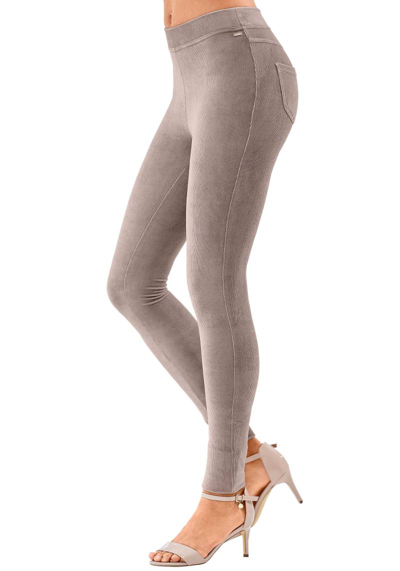 LASCANA Leggings, aus weichem Material in Cord-Optik, Loungewear von Lascana
