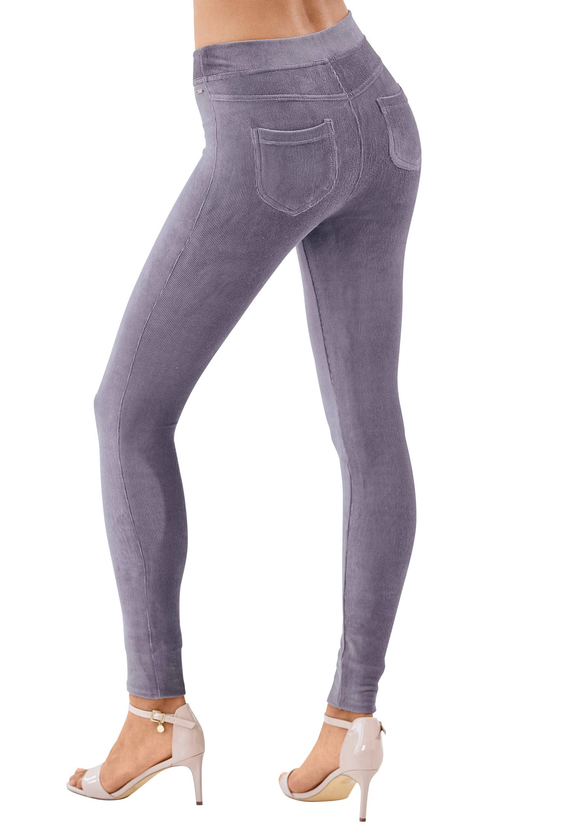 LASCANA Leggings, aus weichem Material in Cord-Optik, Loungewear LASCANA Leggings, aus weichem Material in Cord-Optik, Loungewear von Lascana