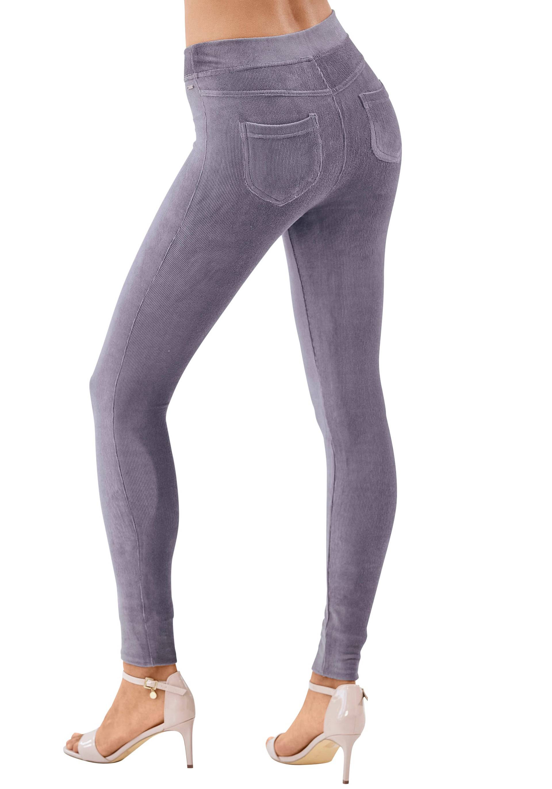 LASCANA Leggings, aus weichem Material in Cord-Optik, Loungewear von Lascana