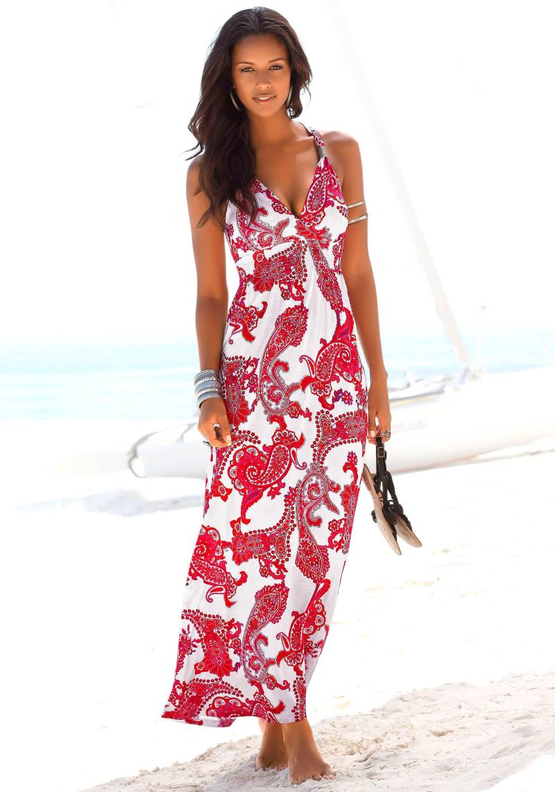 LASCANA Maxikleid, mit verstellbarem Ausschnitt, Sommerkleid, Strandkleid LASCANA Maxikleid, mit verstellbarem Ausschnitt, Sommerkleid, Strandkleid von Lascana