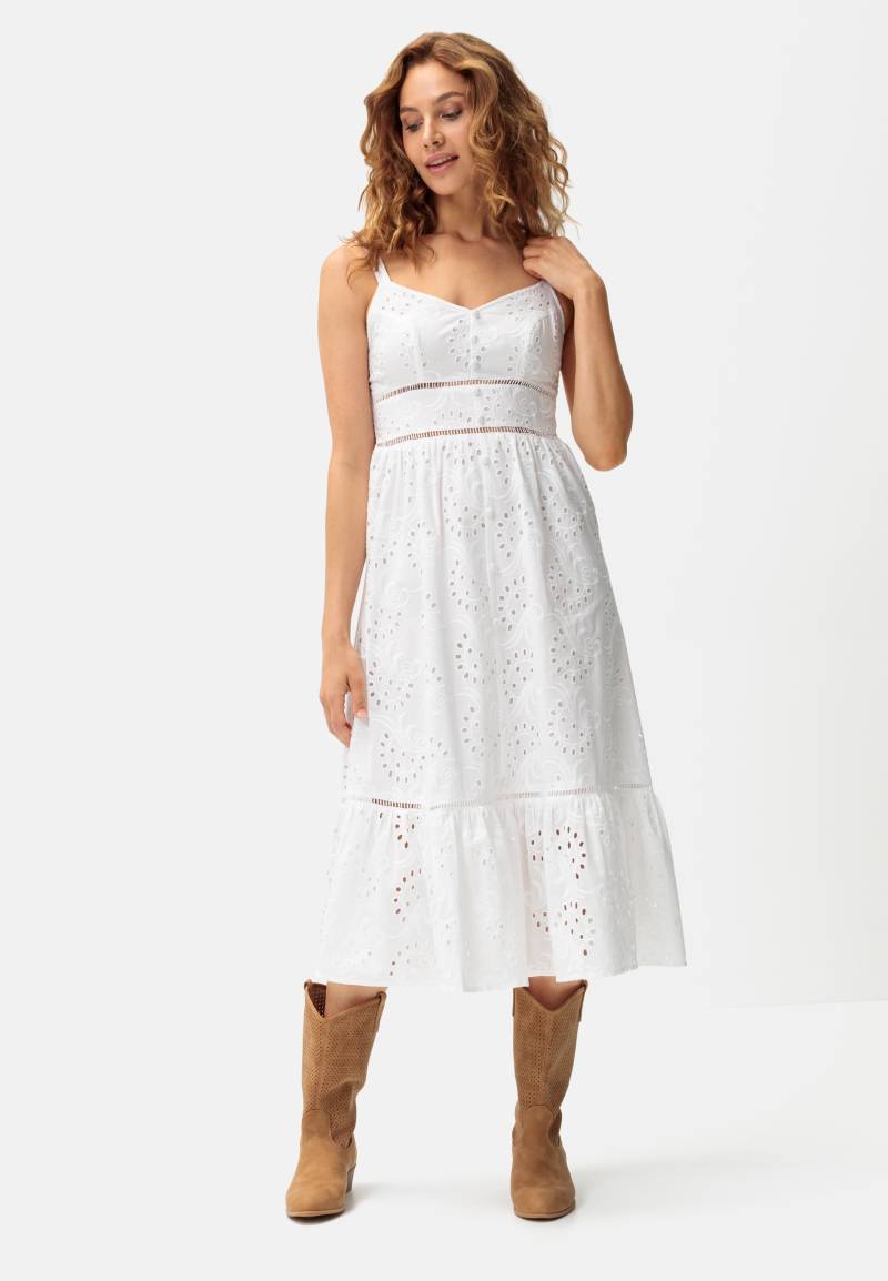 LASCANA Midikleid, mit sommerlicher Lochstickerei von Lascana