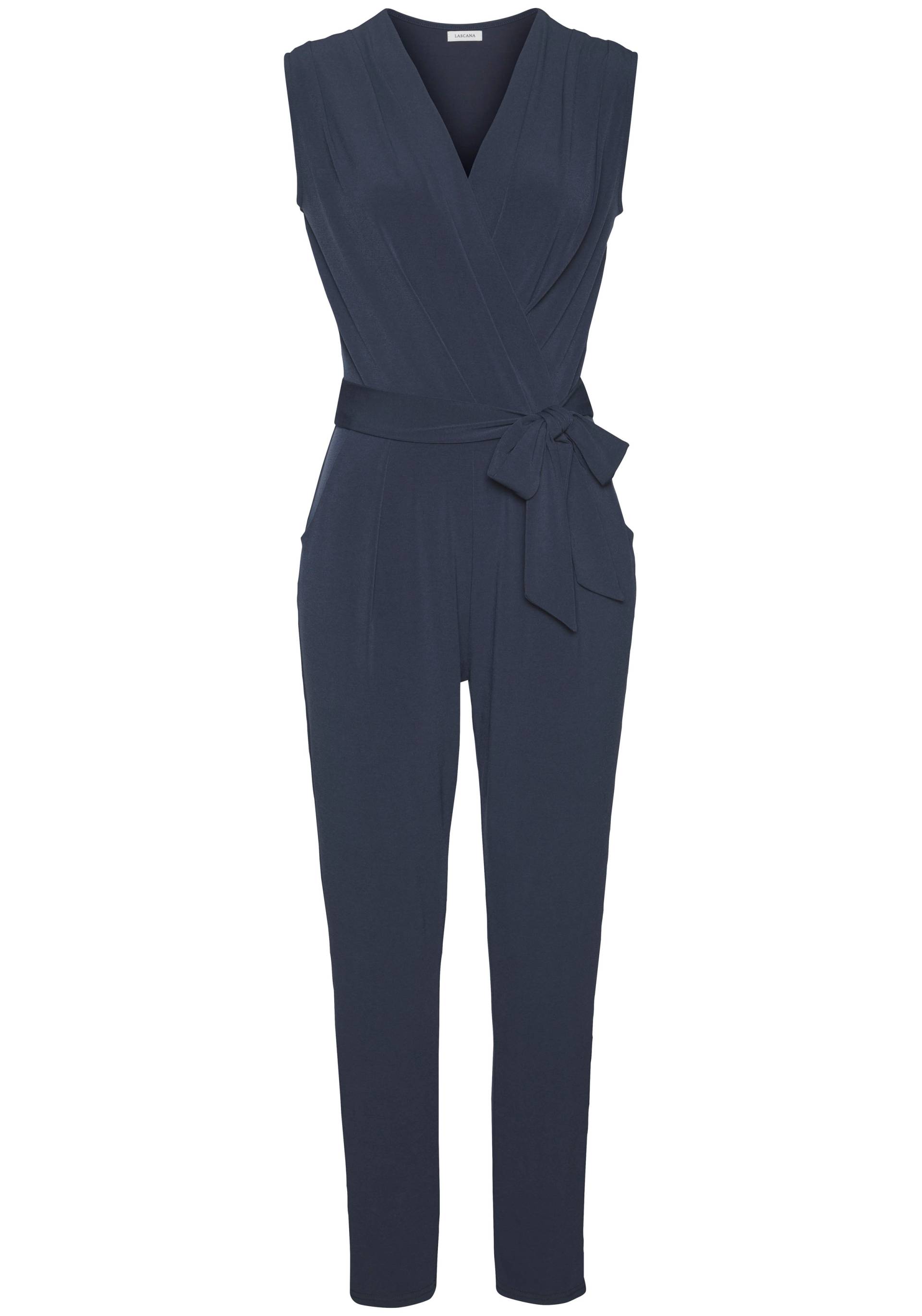 LASCANA Overall, (mit Bindegürtel), aus knitterfreier Ware, eleganter Jumpsuit in Wickeloptik, bügelfrei von Lascana