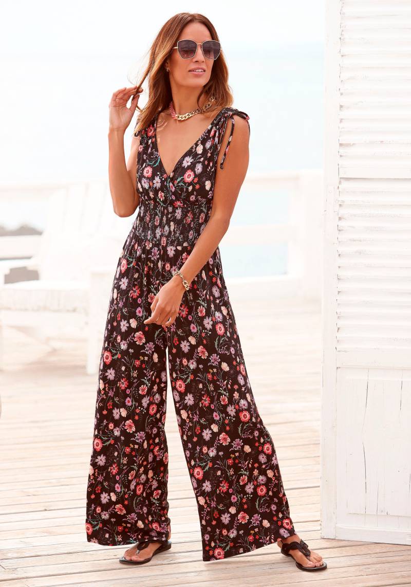 LASCANA Overall, mit Bändern zum Raffen der Träger, Wickeloptik. Damen Jumpsuit von Lascana