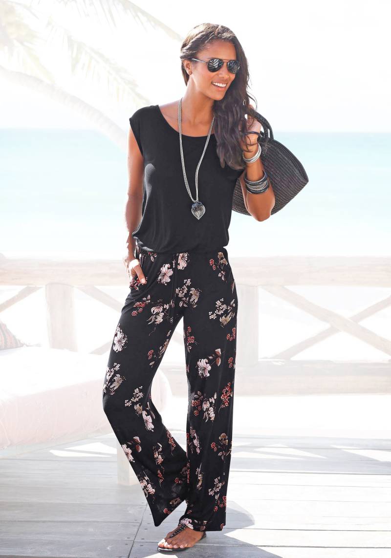 LASCANA Overall, mit weitem Bein und Taschen, lockerer Jumpsuit, sommerlich von Lascana