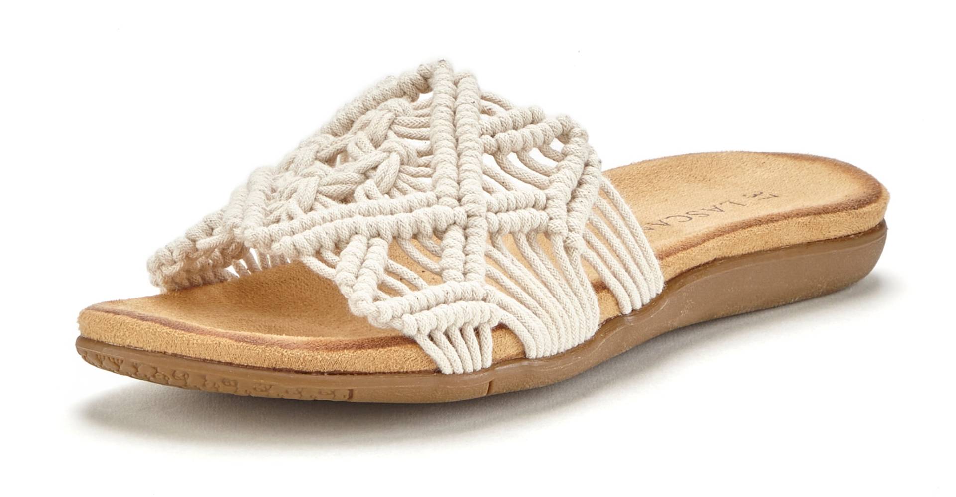 LASCANA Pantolette, Mule, Sandale, offener Schuh mit modischem Häkelmuster VEGAN LASCANA Pantolette, Mule, Sandale, offener Schuh mit modischem Häkelmuster VEGAN von Lascana