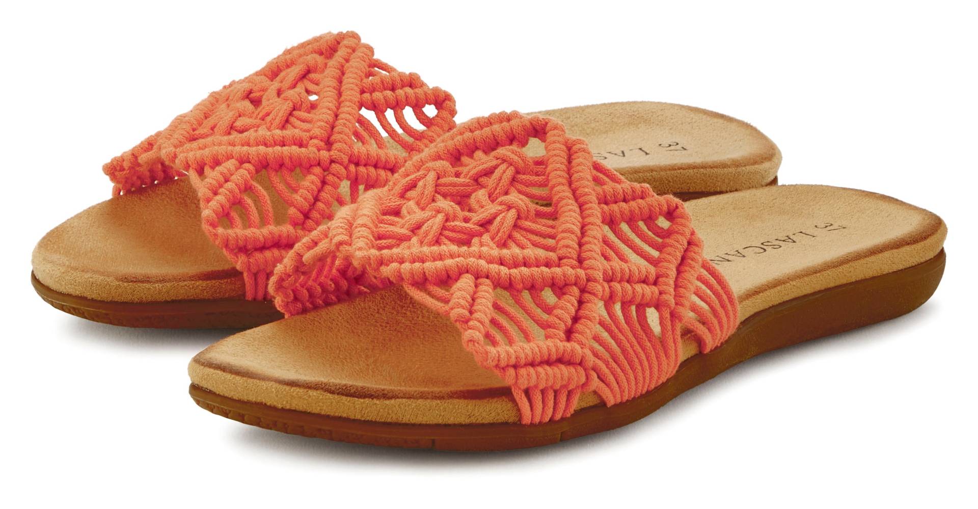 LASCANA Pantolette, Mule, Sandale, offener Schuh mit modischem Häkelmuster VEGAN LASCANA Pantolette, Mule, Sandale, offener Schuh mit modischem Häkelmuster VEGAN von Lascana