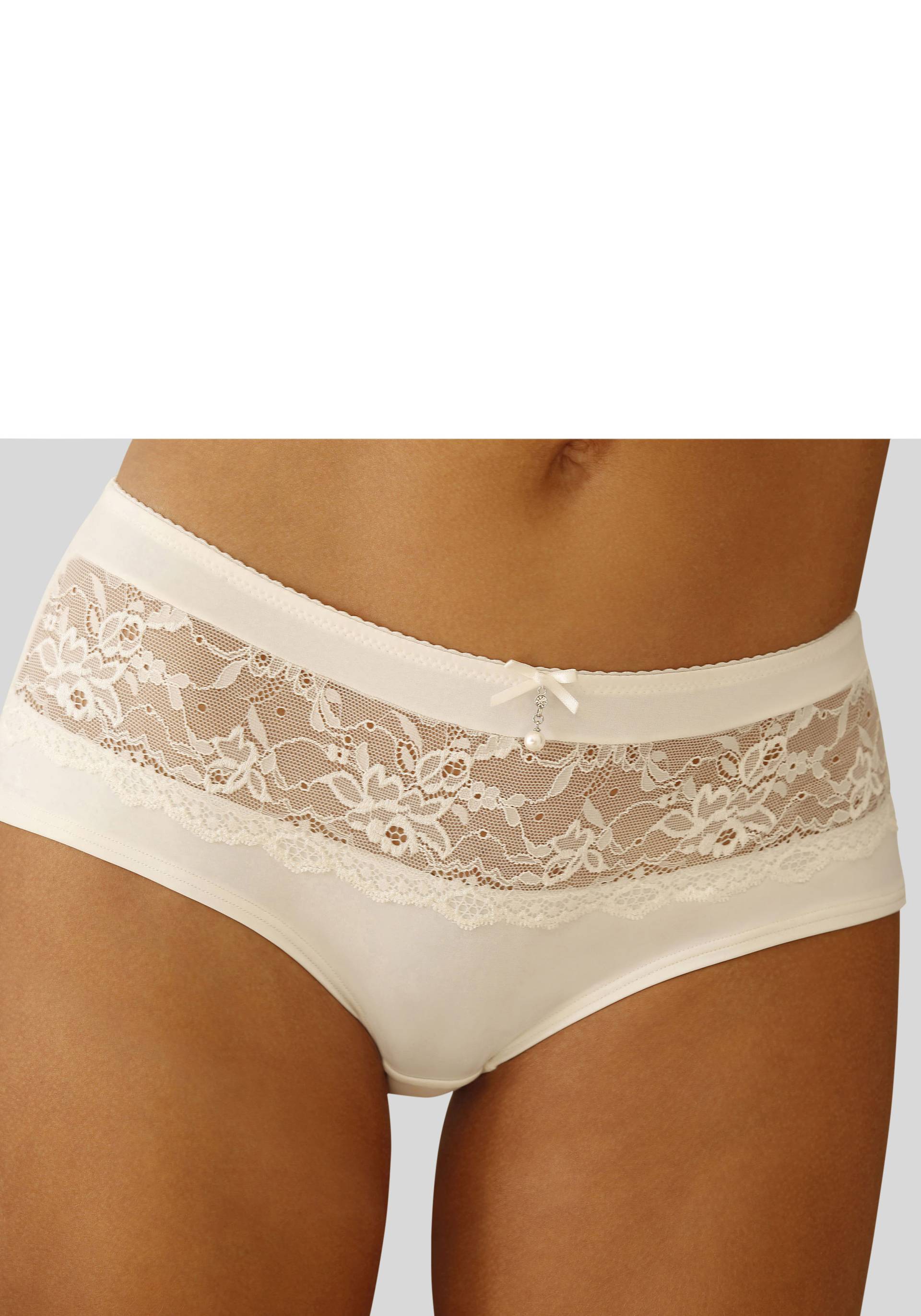 LASCANA Panty »Nina«, mit transparenter Spitze vorne LASCANA Panty »Nina«, mit transparenter Spitze vorne von Lascana