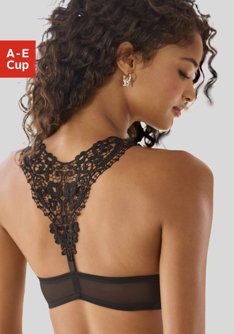 LASCANA Push-up-BH, mit hübschem Stickereimotiv im Rücken, sexy Dessous von Lascana