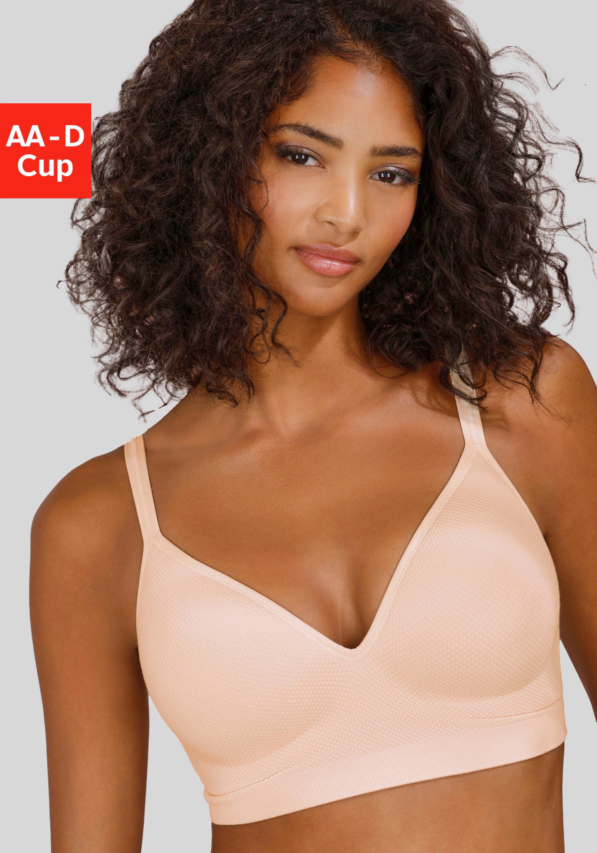 LASCANA Push-up-BH »COMFY BRA«, ohne Bügel aus weicher Baumwollqualität, Basic Dessous von Lascana