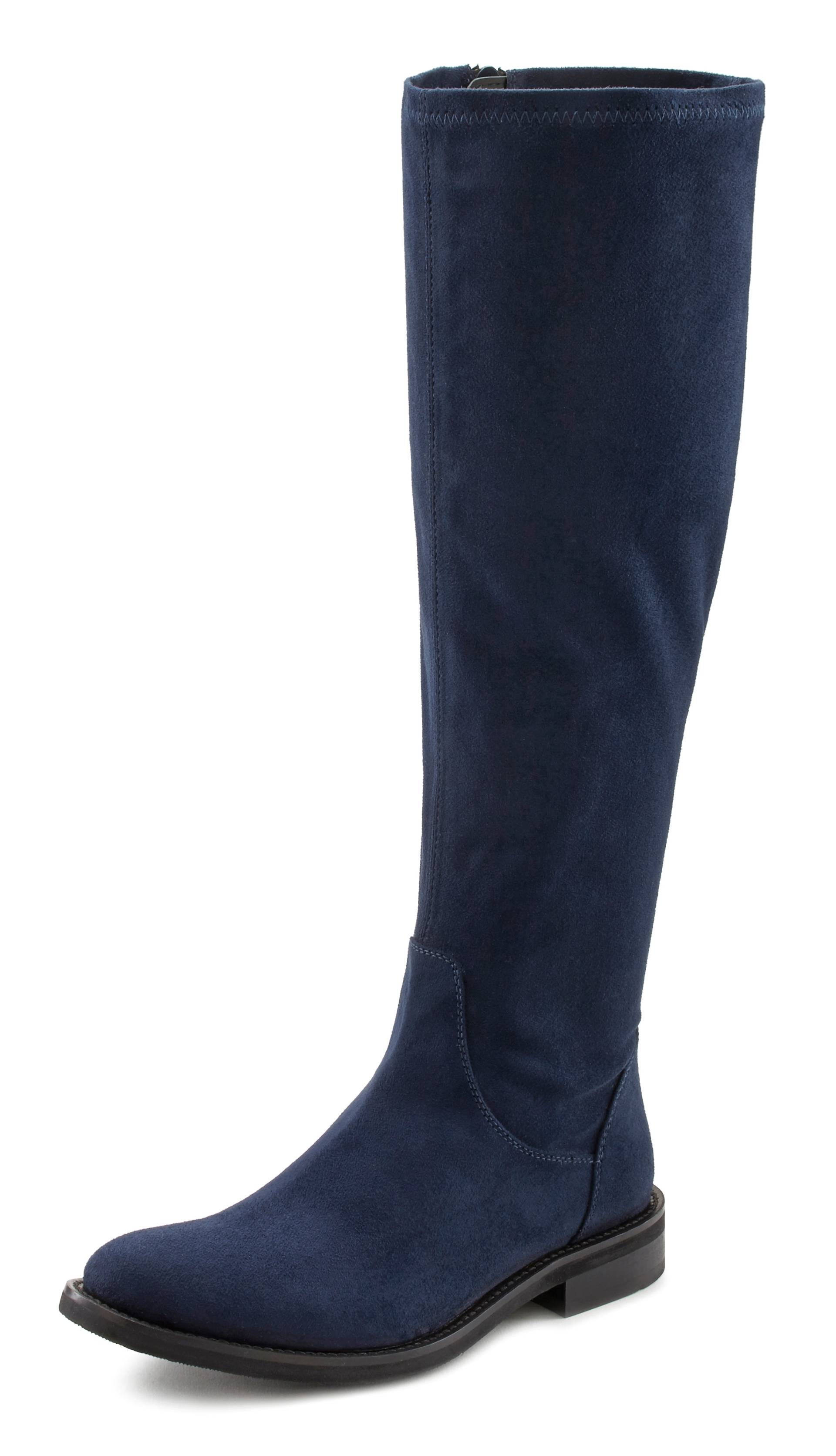 LASCANA Reissverschlussstiefel, Zipper Boots, lange Stiefelette mit Langschaft aus stretch Material von Lascana