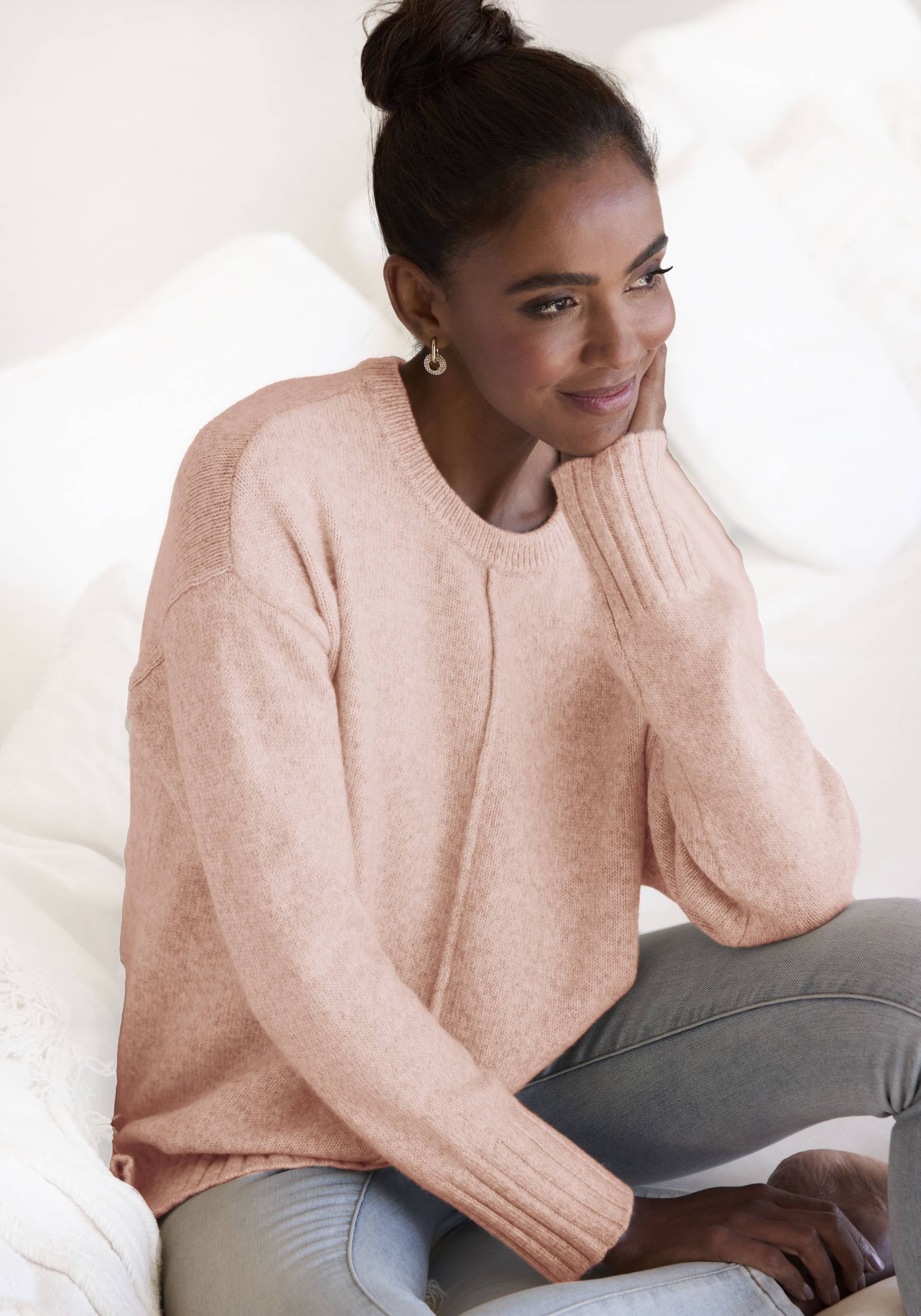 LASCANA Rundhalspullover, aus supersofter Strickqualität, Basic LASCANA Rundhalspullover, aus supersofter Strickqualität, Basic von Lascana