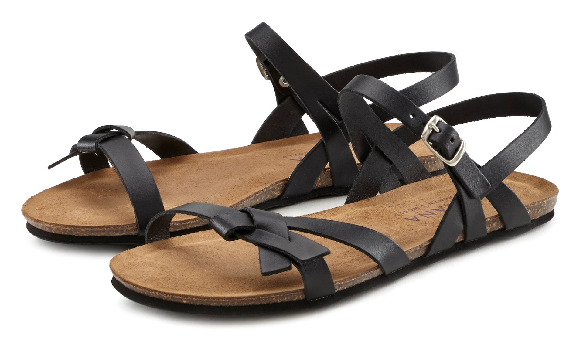 LASCANA Sandale, Sandalette, Sommerschuh aus Leder von Lascana