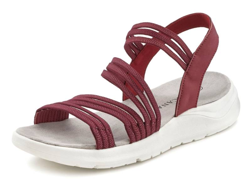 LASCANA Sandale, Sandalette, Sommerschuh, ultraleichter Sohle,elastische Riemchen VEGAN von Lascana