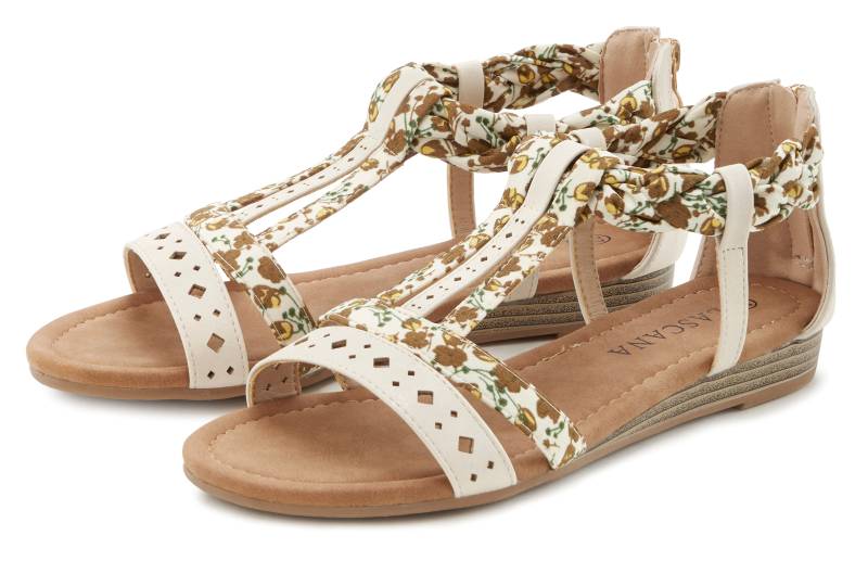 LASCANA Sandale, Sandalette, Sommerschuh mit Riemchen im Festival-Look VEGAN von Lascana