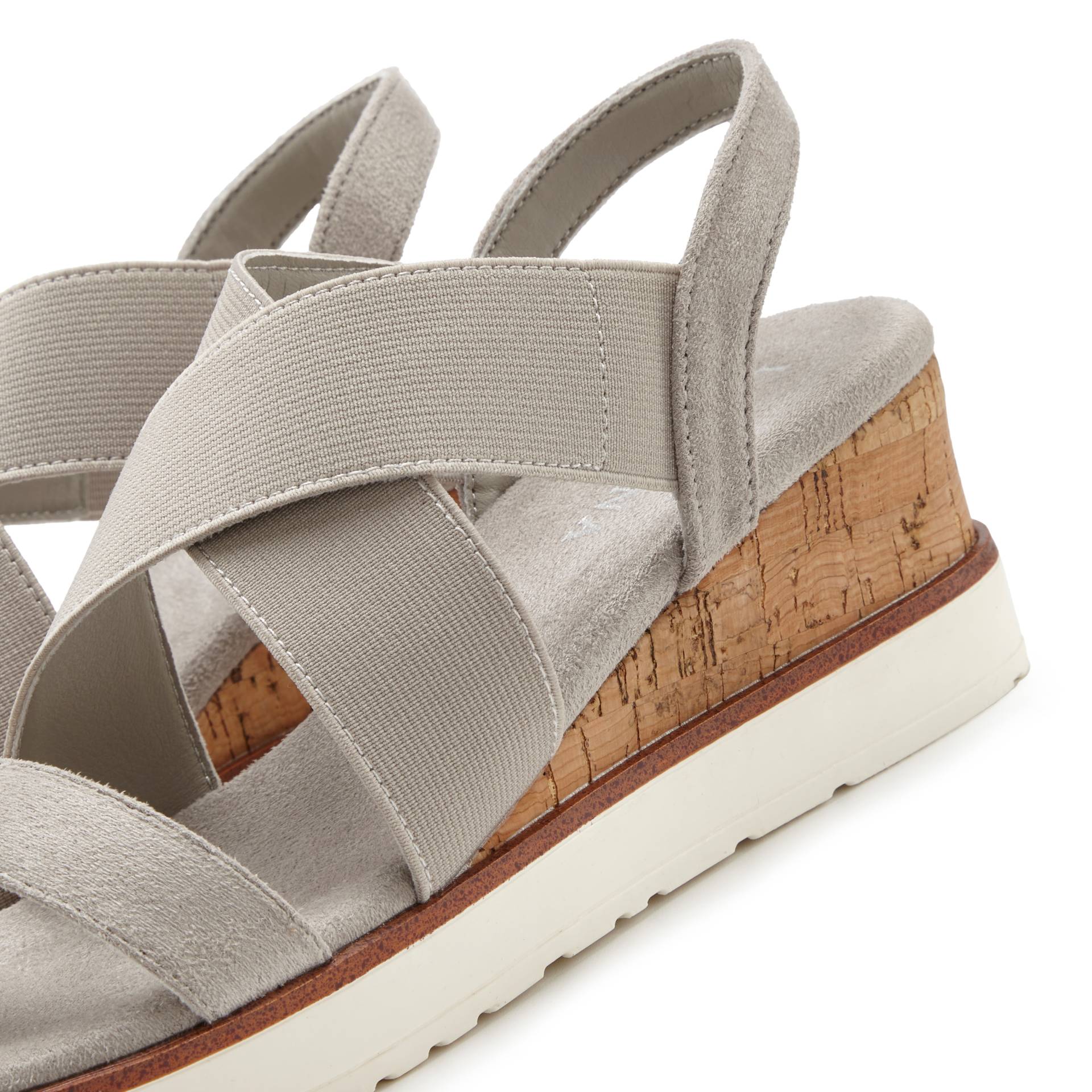 LASCANA Sandalette, Sandale, Sommerschuh mit Keilabsatz und elastischen Riemen VEGAN LASCANA Sandalette, Sandale, Sommerschuh mit Keilabsatz und elastischen Riemen VEGAN von Lascana