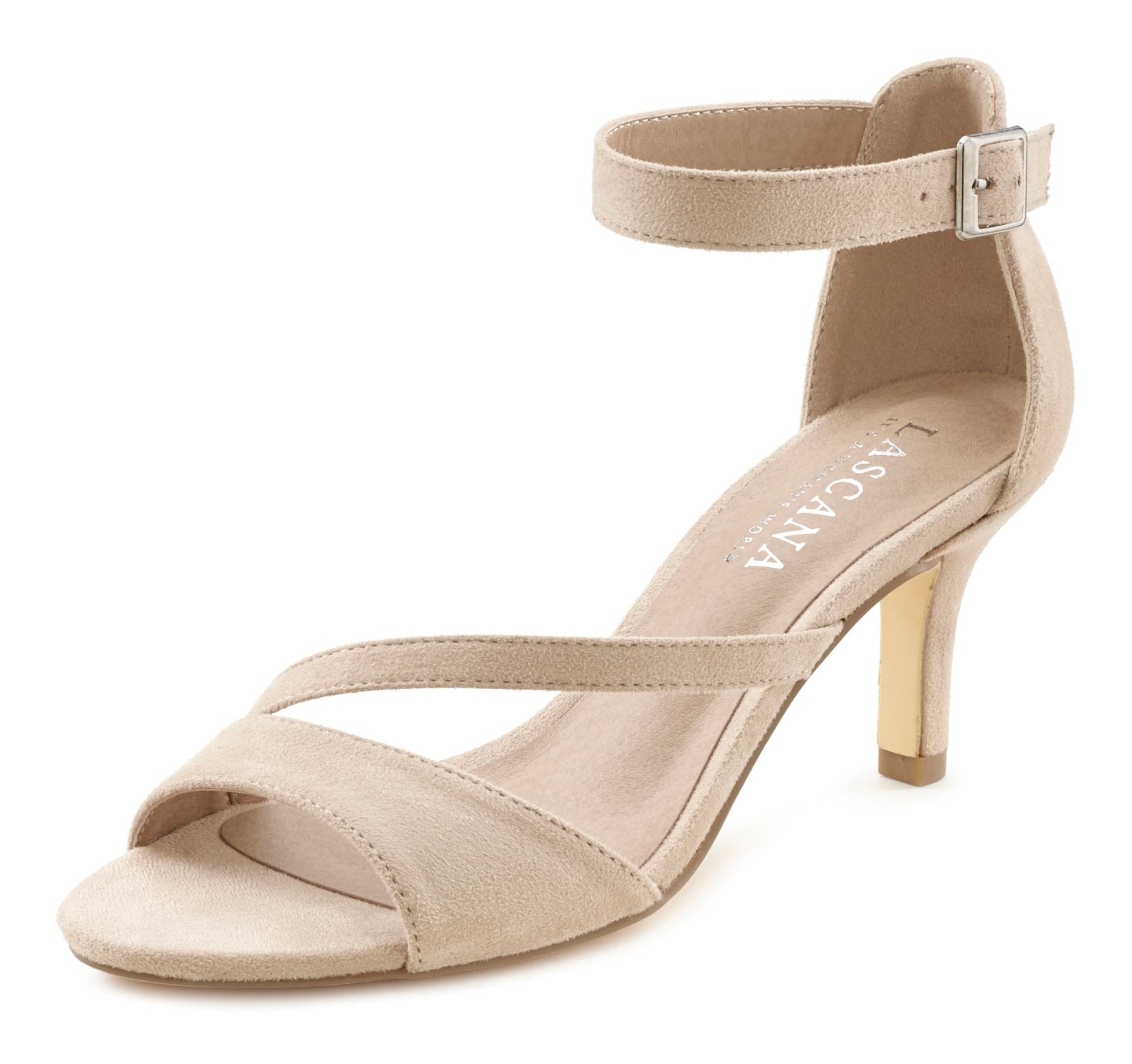 LASCANA Sandalette, mit raffiniertem Riemchen LASCANA Sandalette, mit raffiniertem Riemchen von Lascana