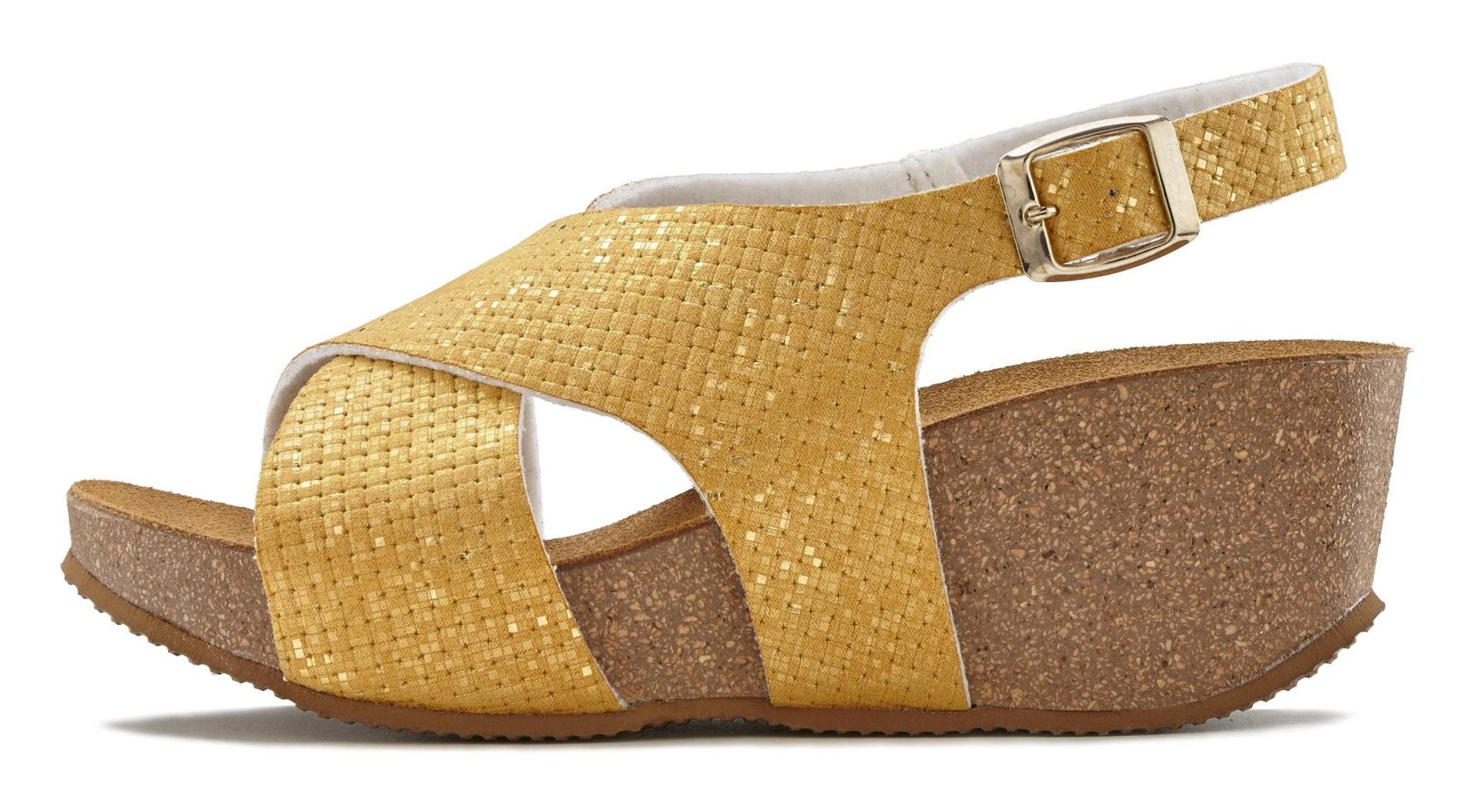 LASCANA Sandalette, Sommerschuh mit Keilabsatz und Korkfussbett LASCANA Sandalette, Sommerschuh mit Keilabsatz und Korkfussbett von Lascana