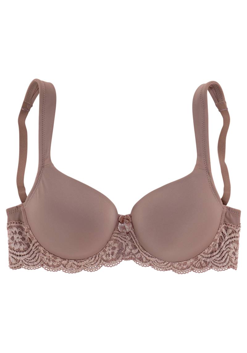LASCANA Schalen-BH, mit Bügel, nahtlos vorgeformte Cups, Spitzendetails, Dessous LASCANA Schalen-BH, mit Bügel, nahtlos vorgeformte Cups, Spitzendetails, Dessous von Lascana