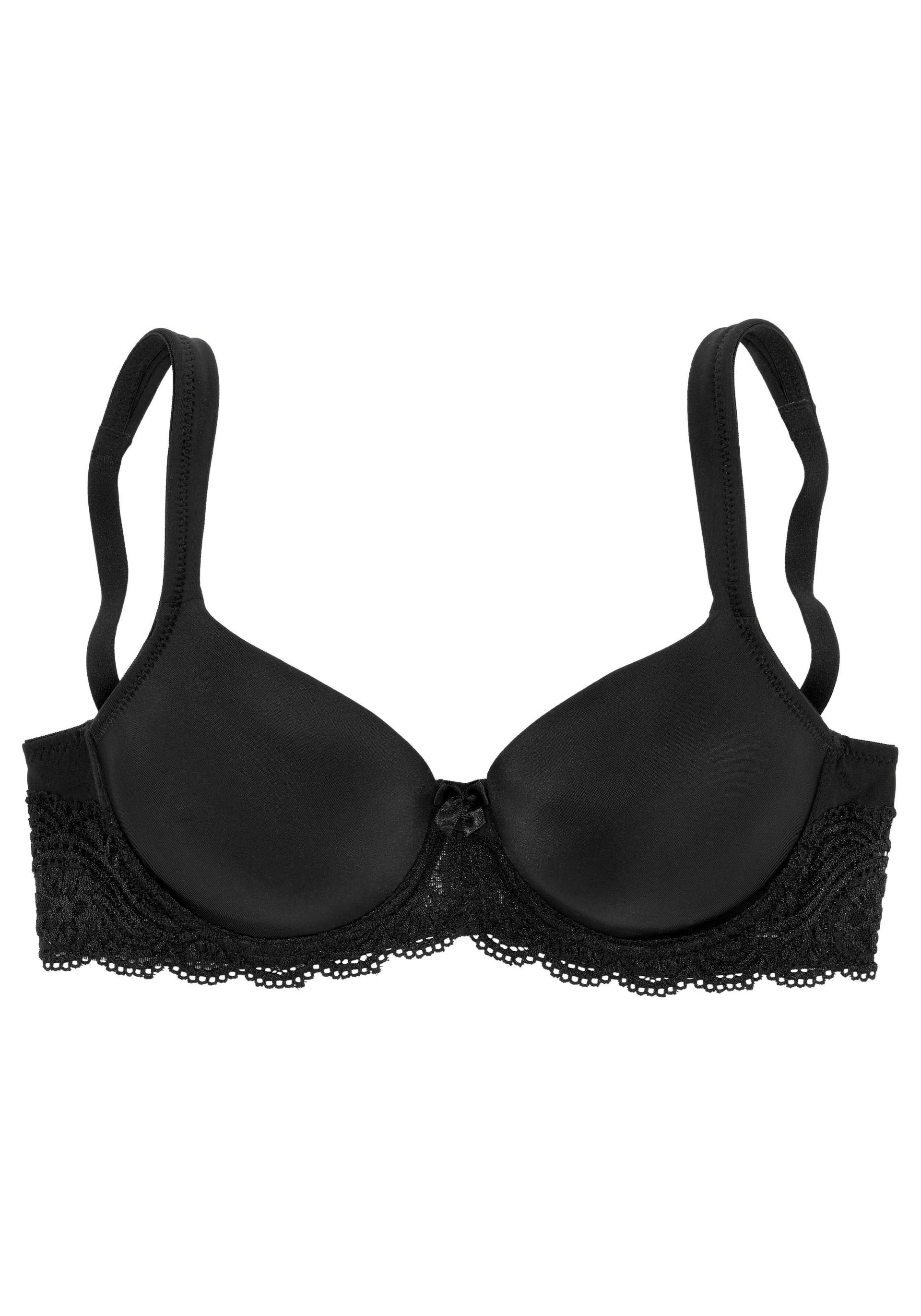 LASCANA Schalen-BH, mit Bügel, nahtlos vorgeformte Cups, Spitzendetails, Dessous LASCANA Schalen-BH, mit Bügel, nahtlos vorgeformte Cups, Spitzendetails, Dessous von Lascana
