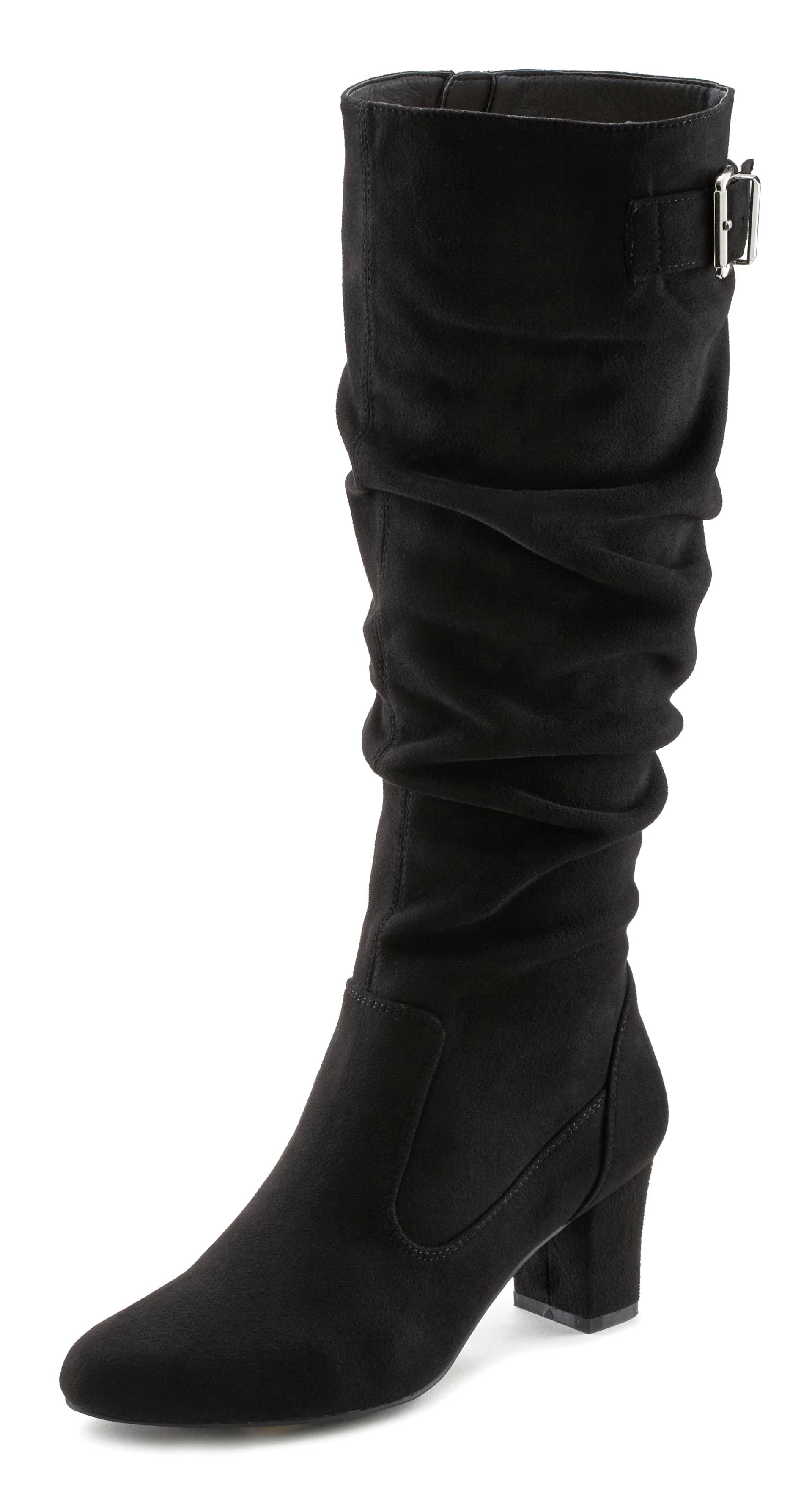 LASCANA Schlupfstiefel, mit Langschaft und Zierschnalle, Slouchy Boots, Stiefelette von Lascana