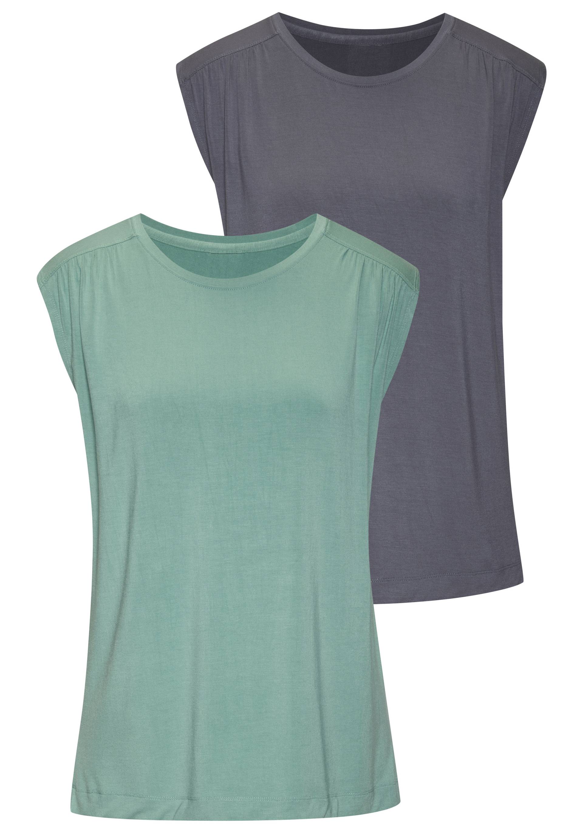 LASCANA Shirttop »mit Schulterraffung«, aus weichem Viskose-Stretch von Lascana